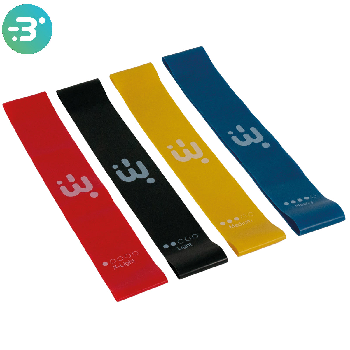 SET DE 4 BANDES LATEX AEROBIC