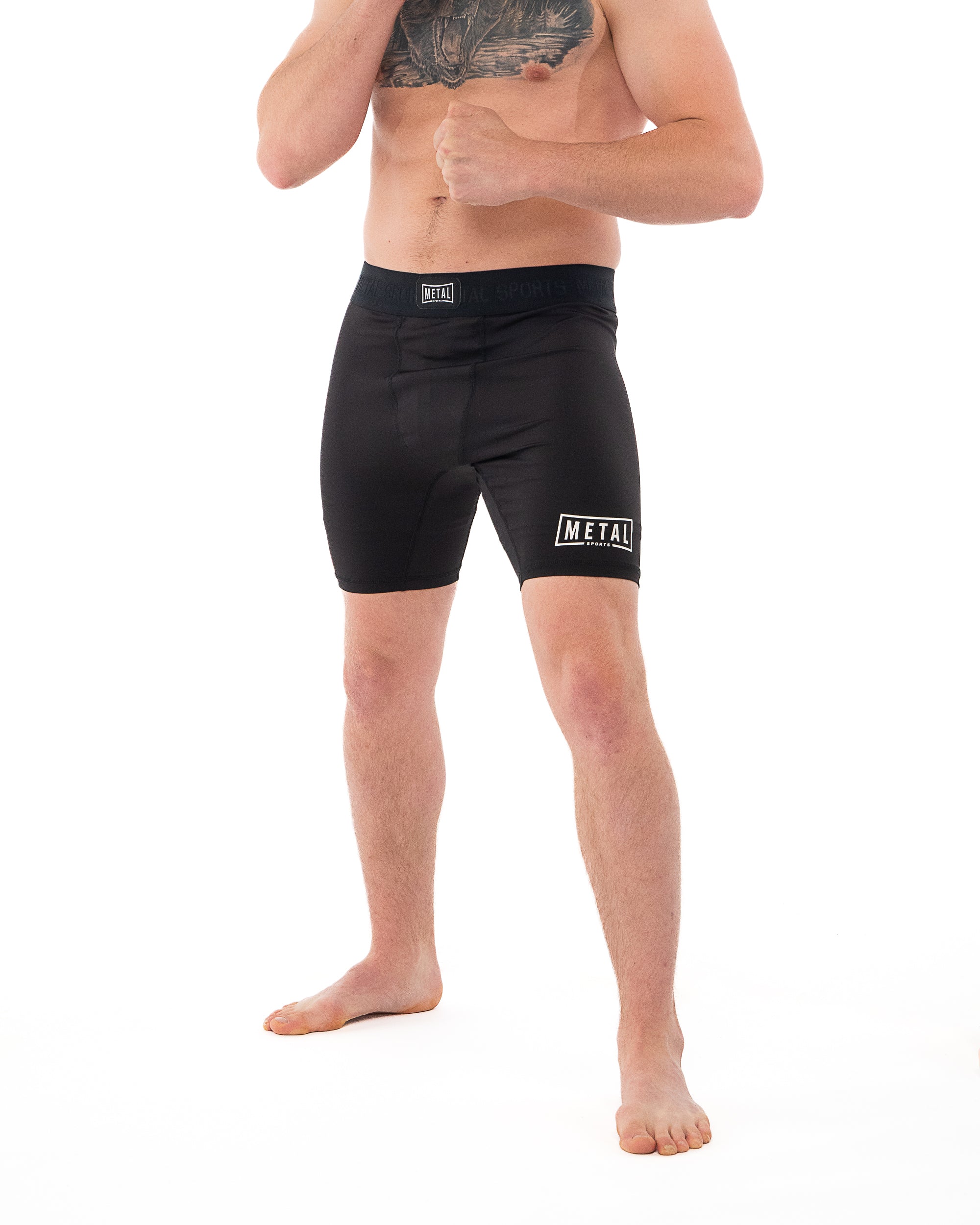 SHORT DE COMPRESSION HOMME NOIR