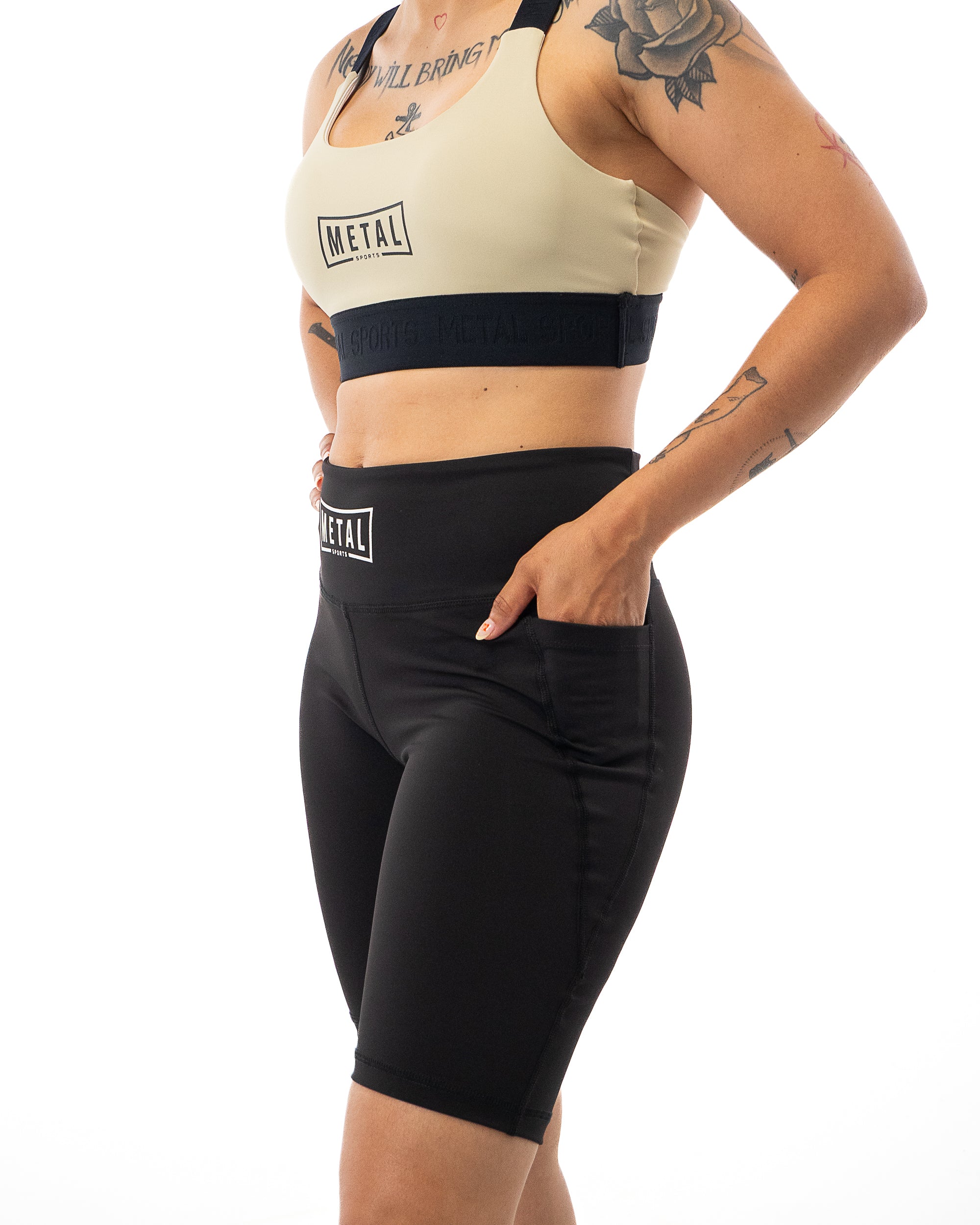SHORT DE COMPRESSION FEMME NOIR