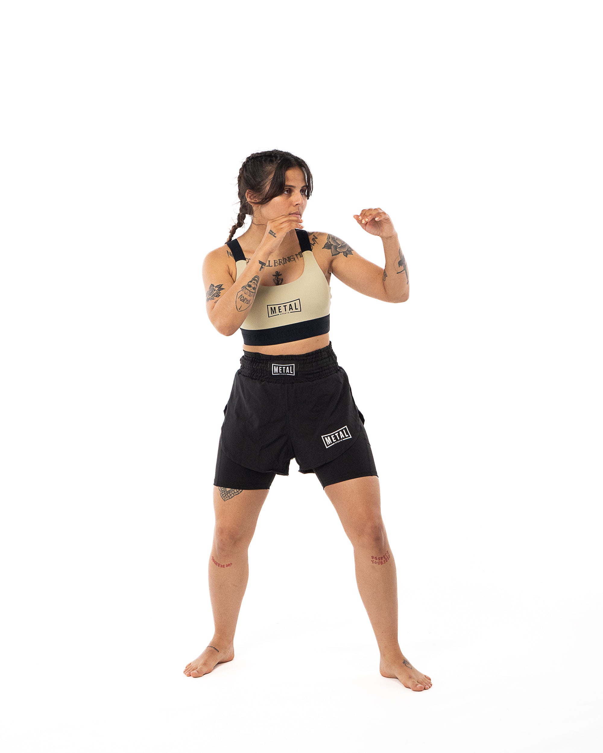 SHORT DE COMPRESSION FEMME NOIR