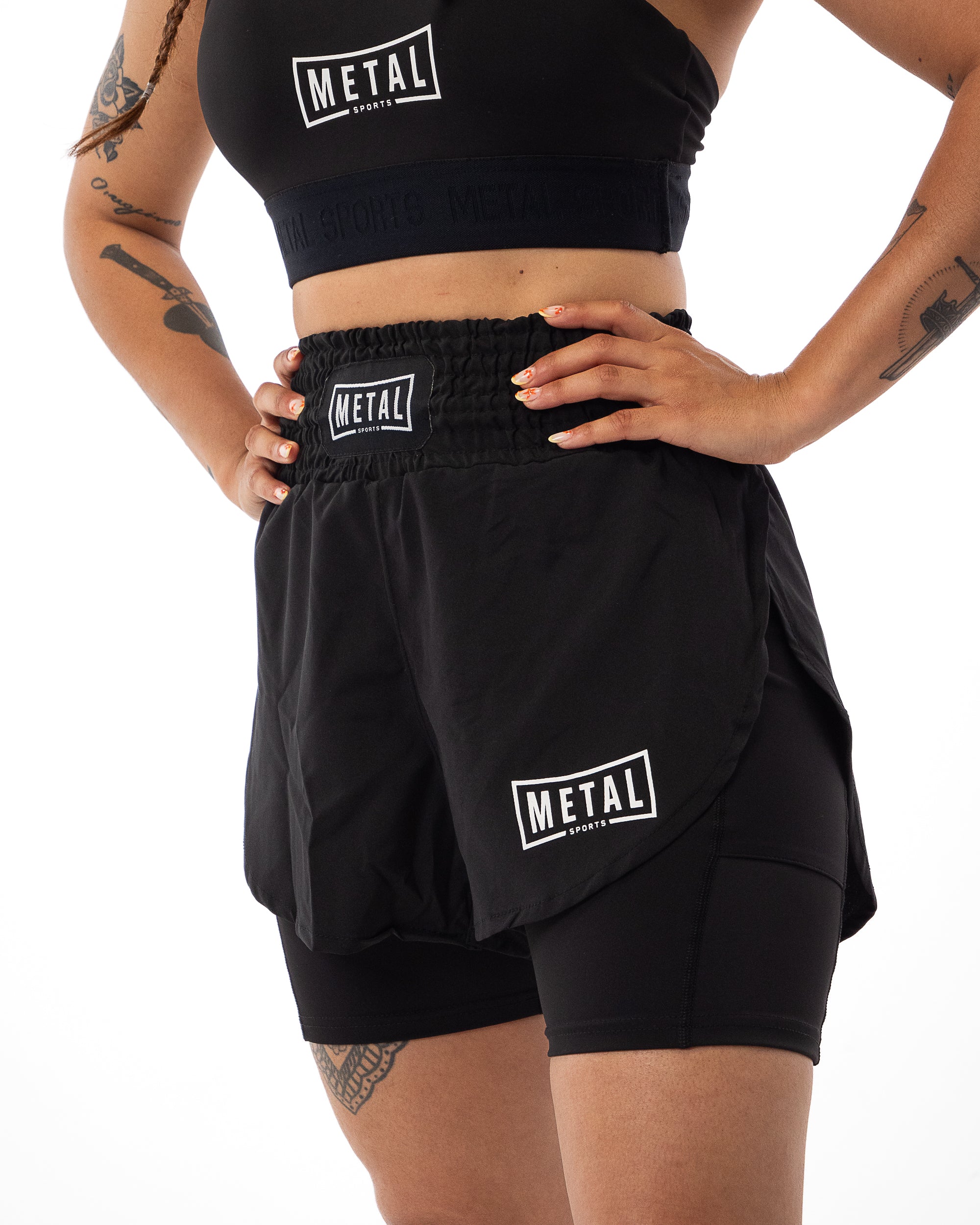 SHORT 2IN1 FEMME NOIR