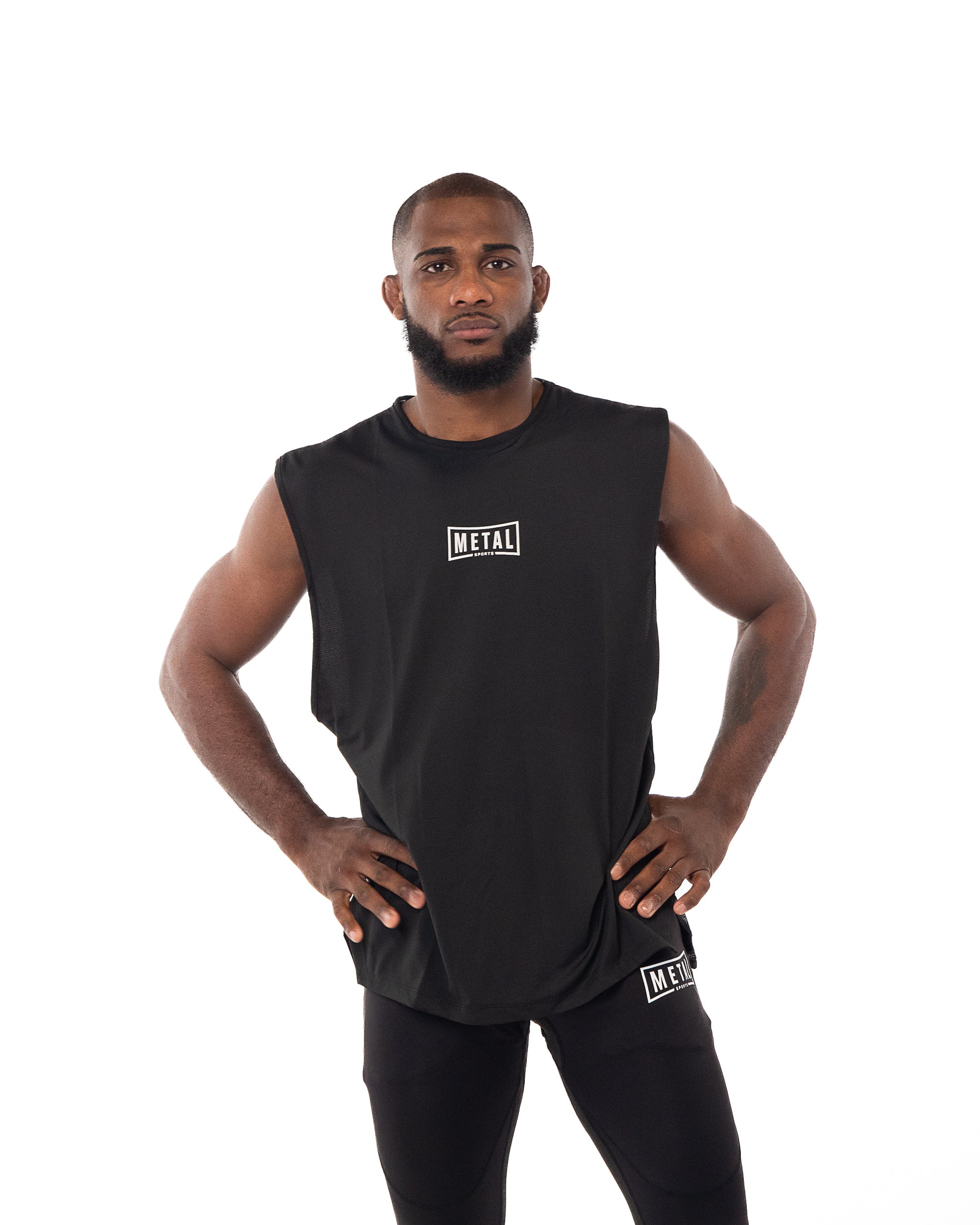 OVERSIZED TRAINING TANK NOIR