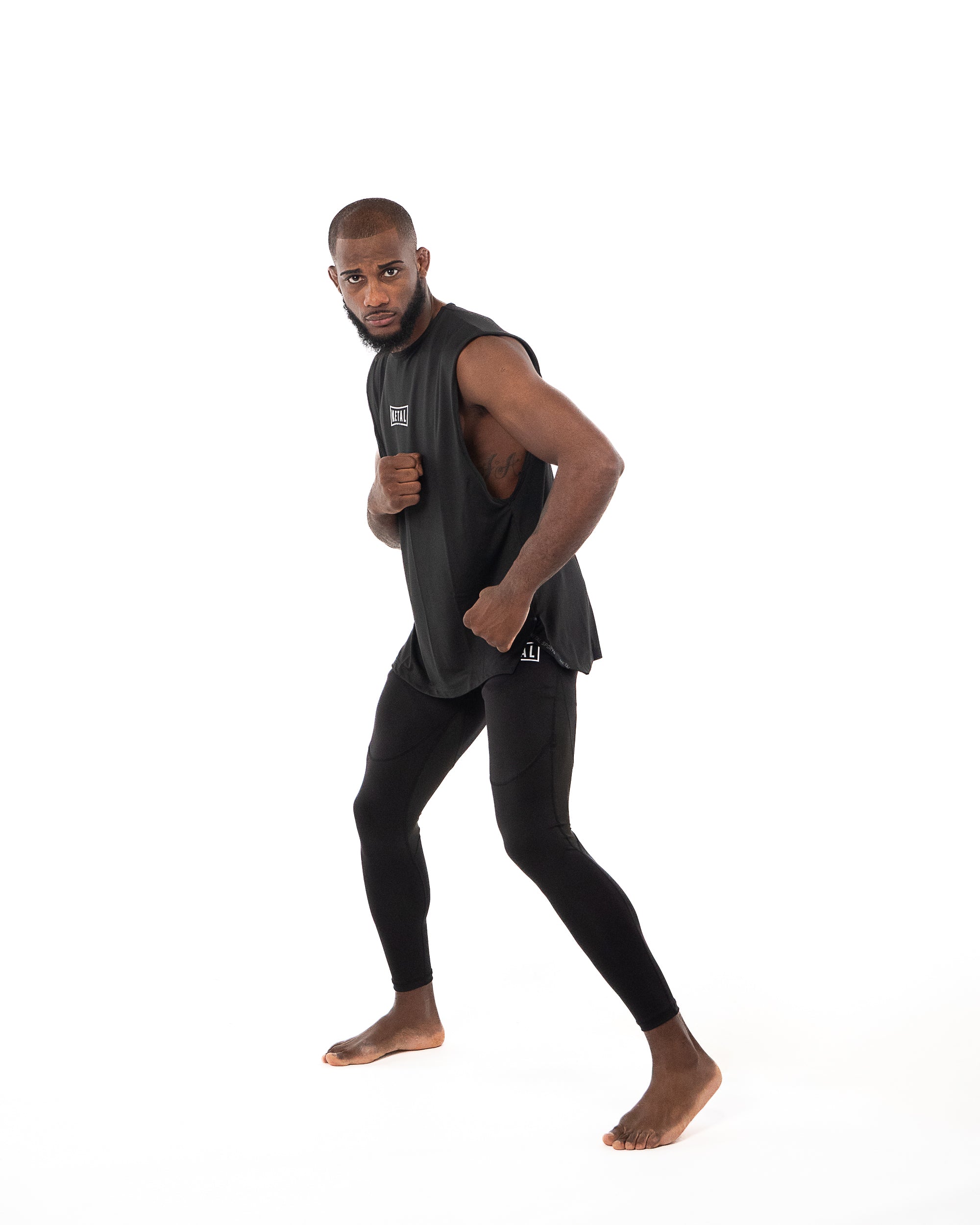 OVERSIZED TRAINING TANK NOIR