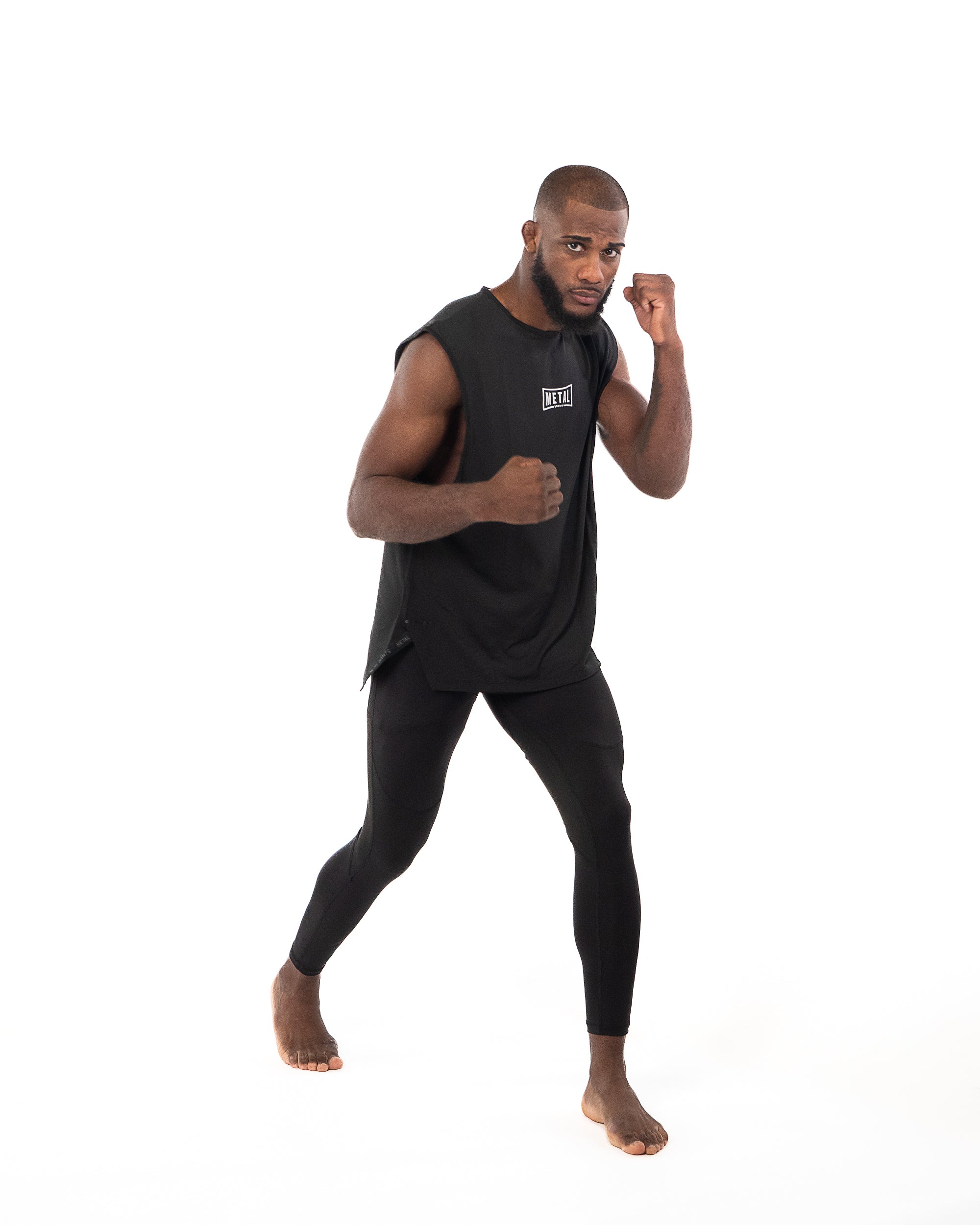 OVERSIZED TRAINING TANK NOIR