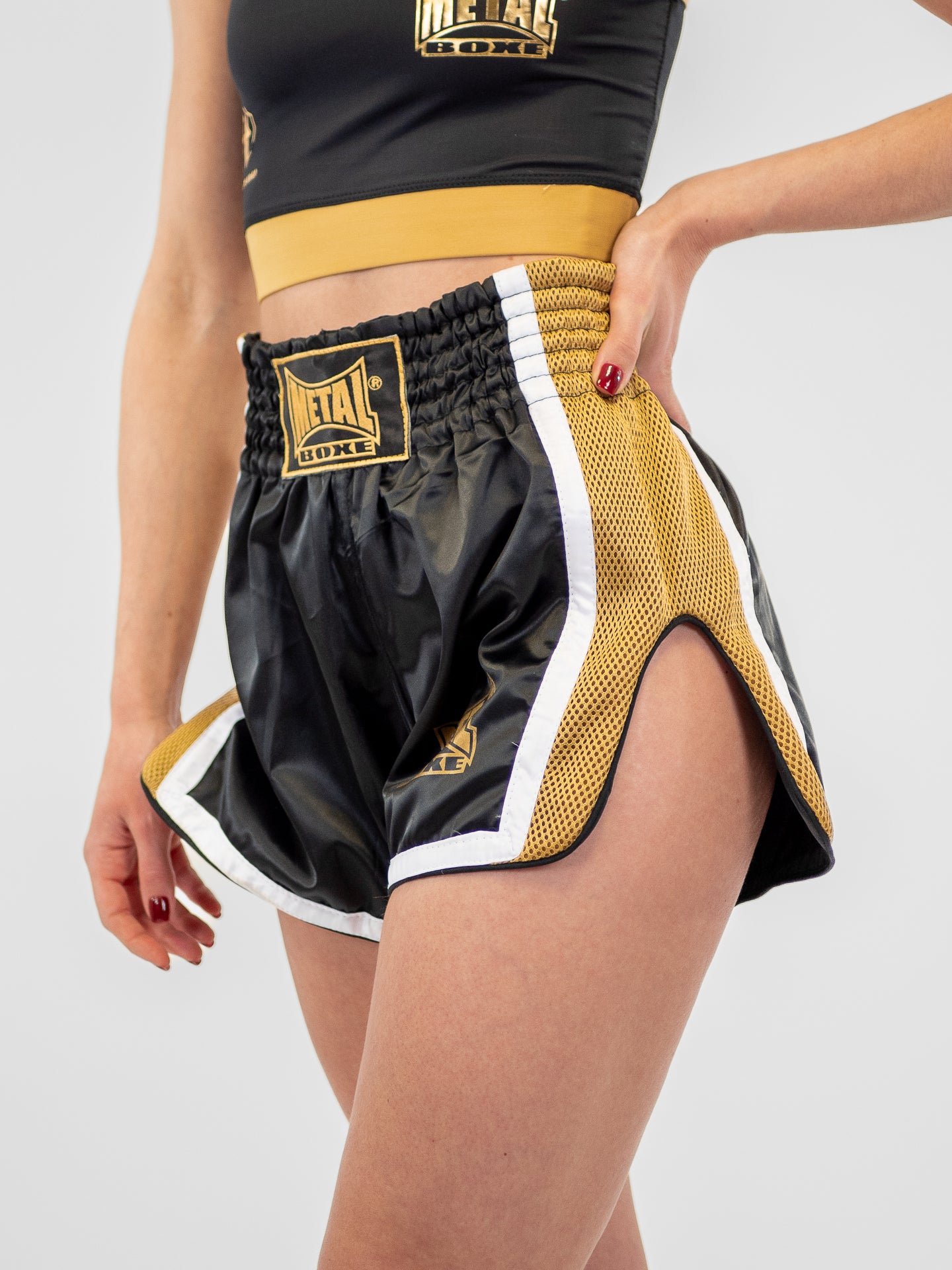 SHORTS KICK EXTREM BLACK GOLD WOMEN