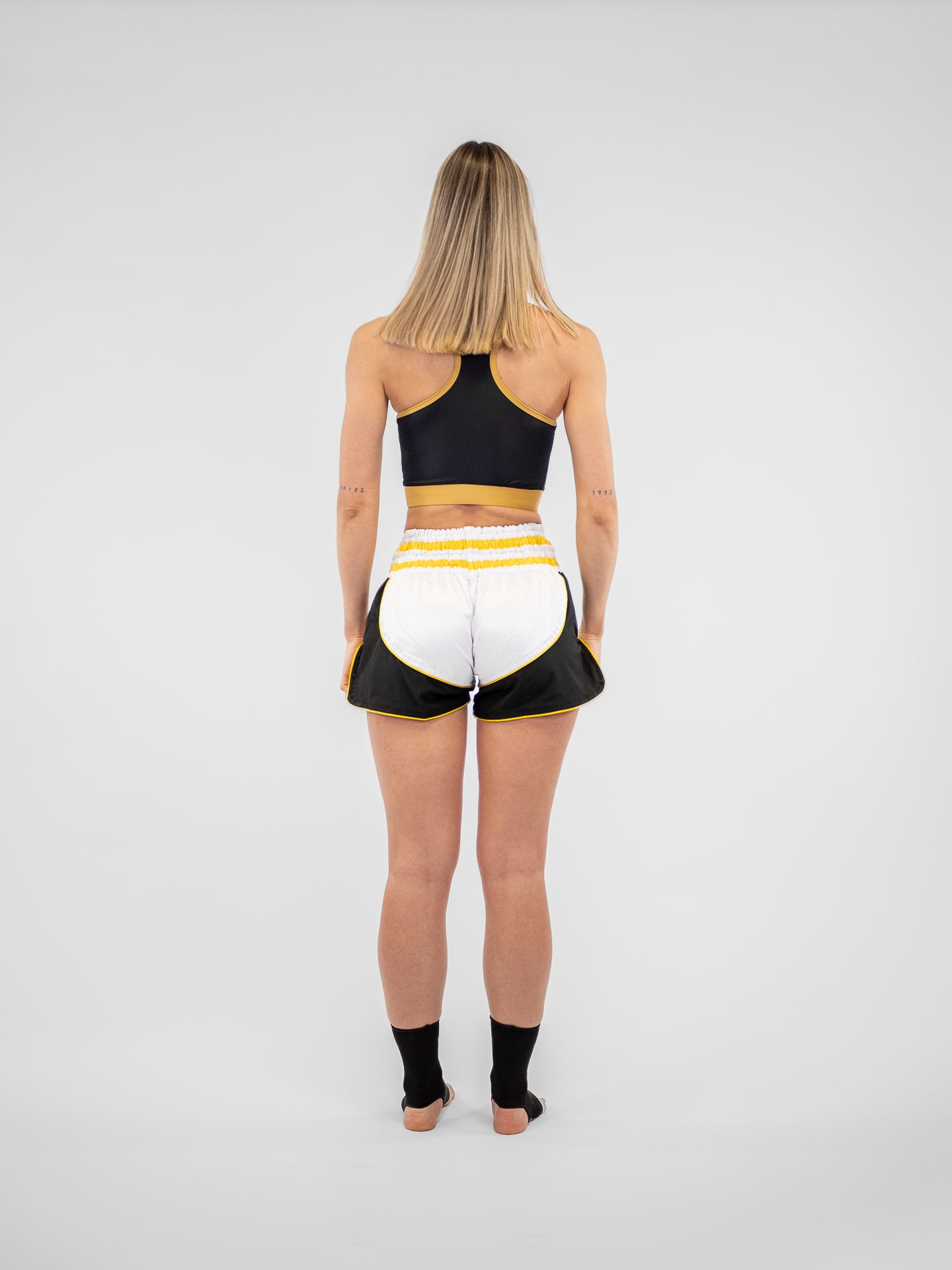 THAI LUMPINEE WHITE UNISEX SHORTS