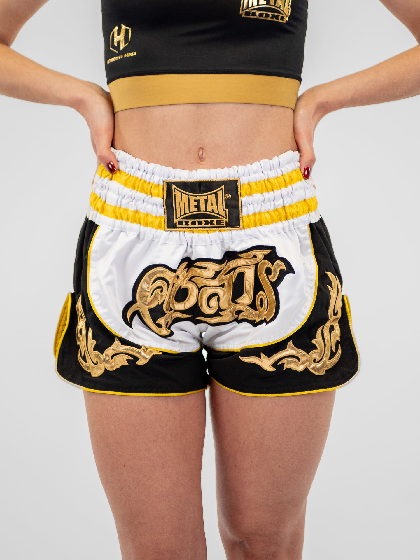 THAI LUMPINEE WHITE UNISEX SHORTS