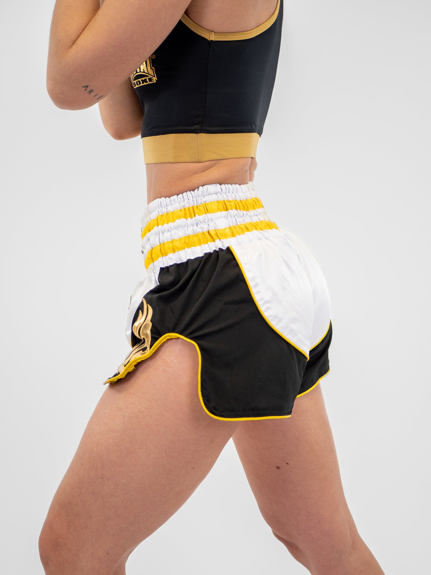 THAI LUMPINEE WHITE UNISEX SHORTS