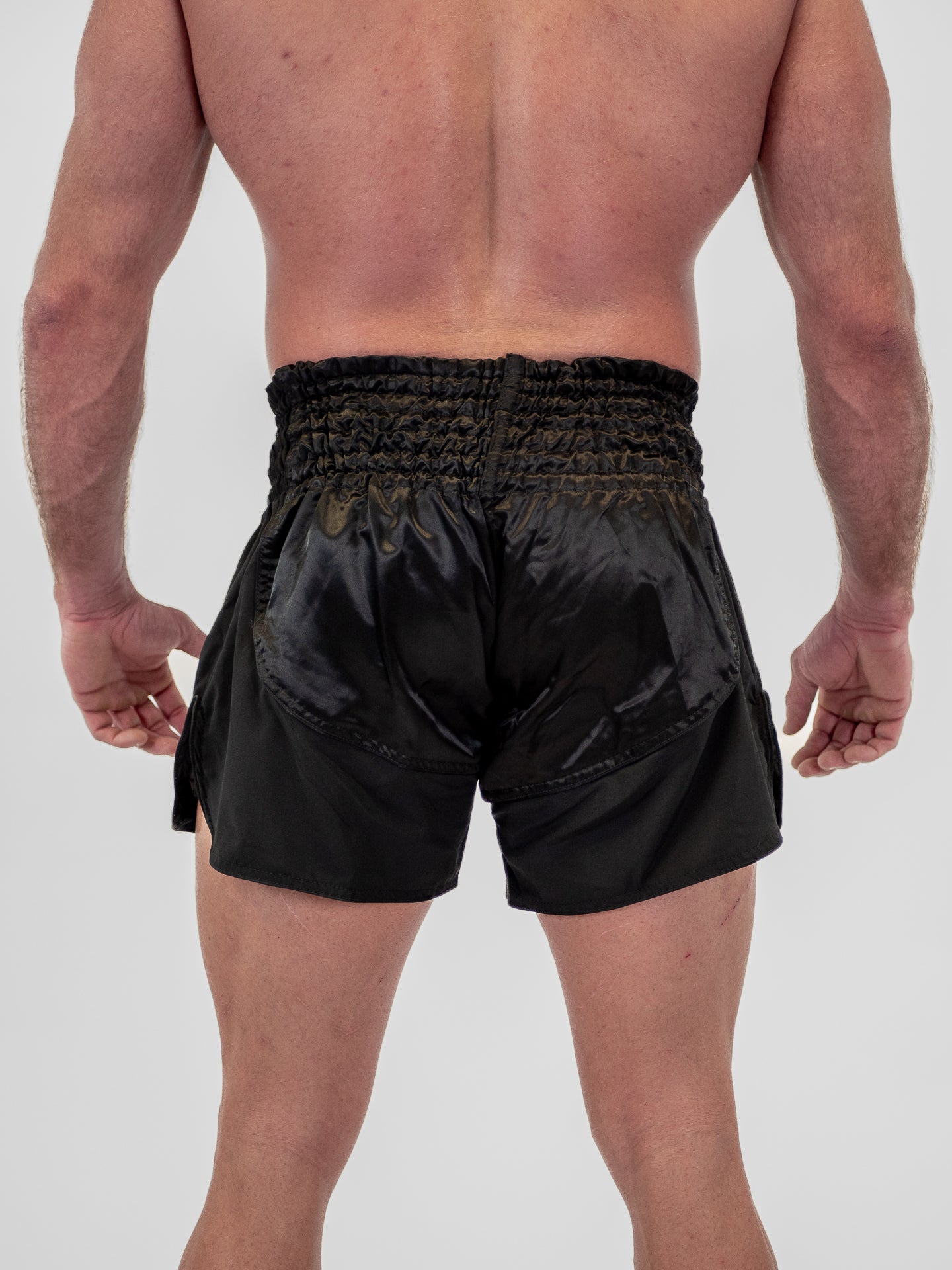 MEN'S BLACK THAI LUMPINEE SHORTS