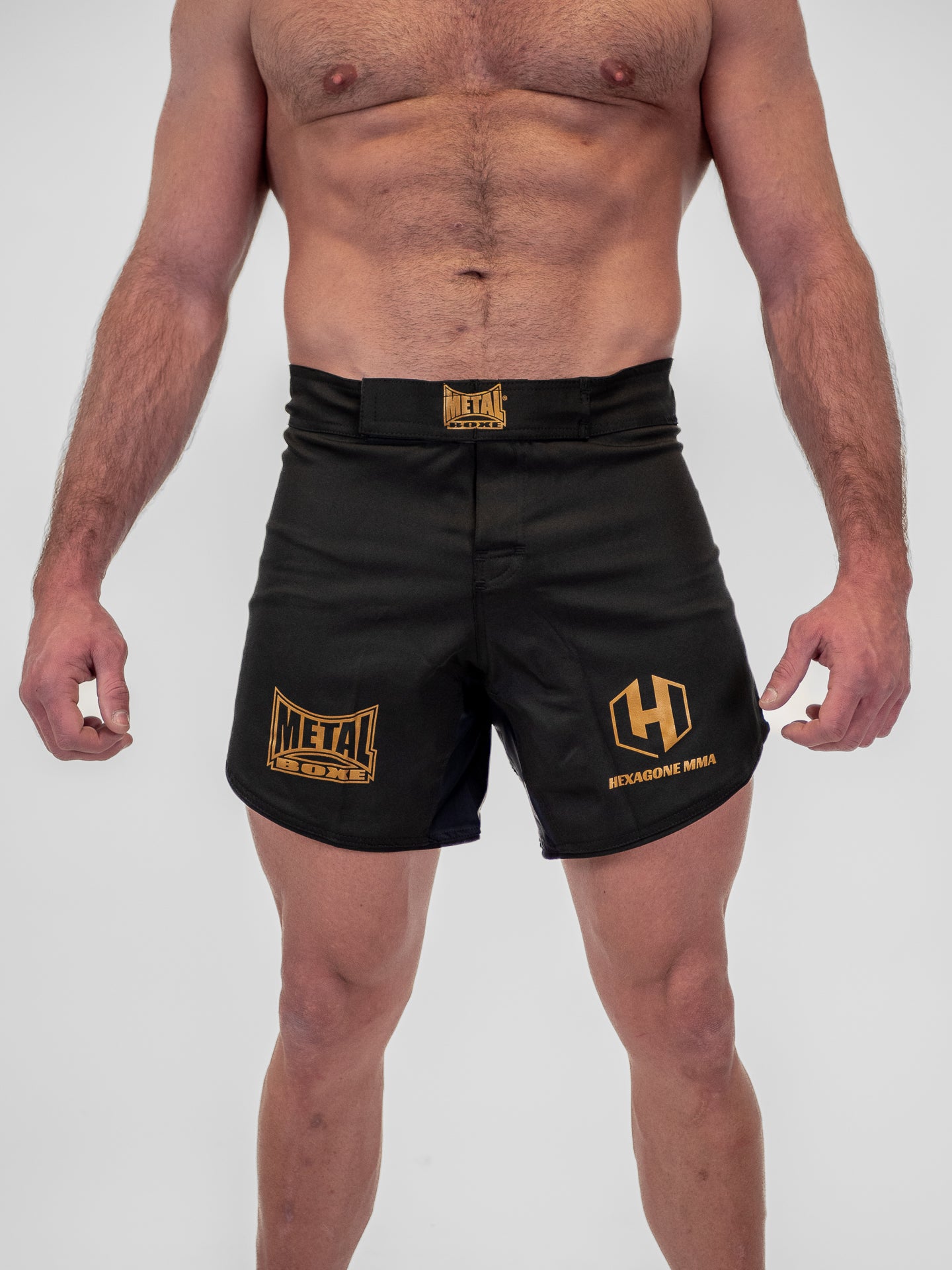 BLACK SPE HEXAGON MMA SHORTS