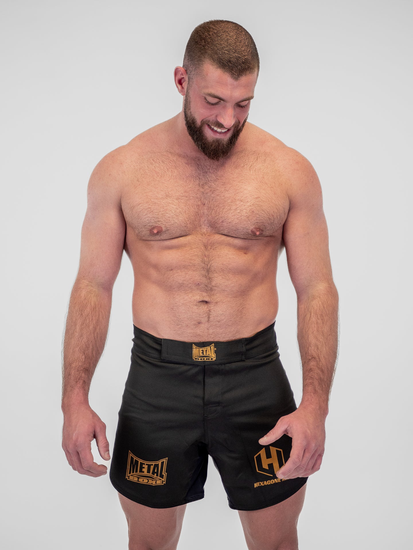 BLACK SPE HEXAGON MMA SHORTS