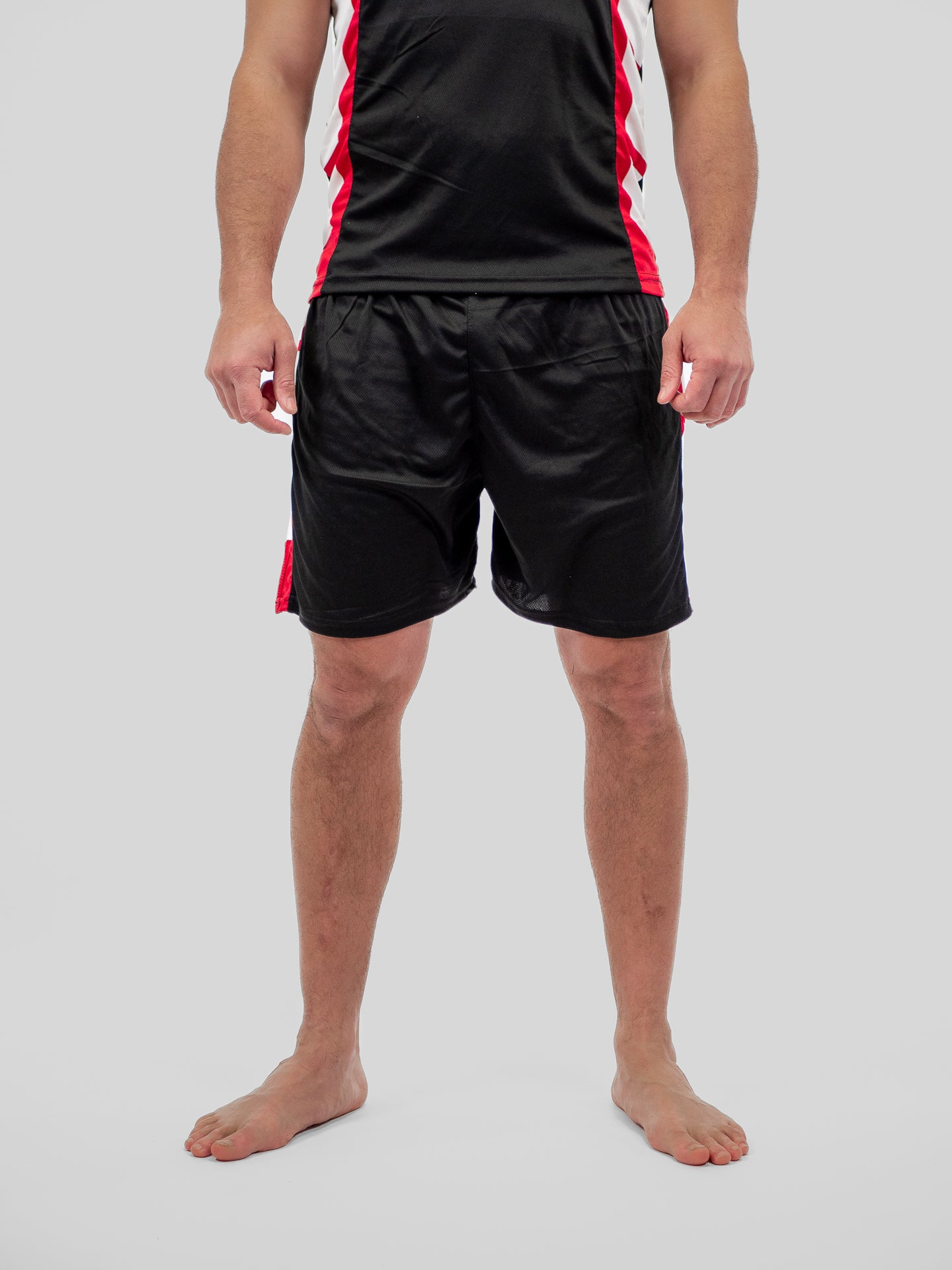 BLACK ADULT COMPETITION BOXING SHORTS + TANK TOP