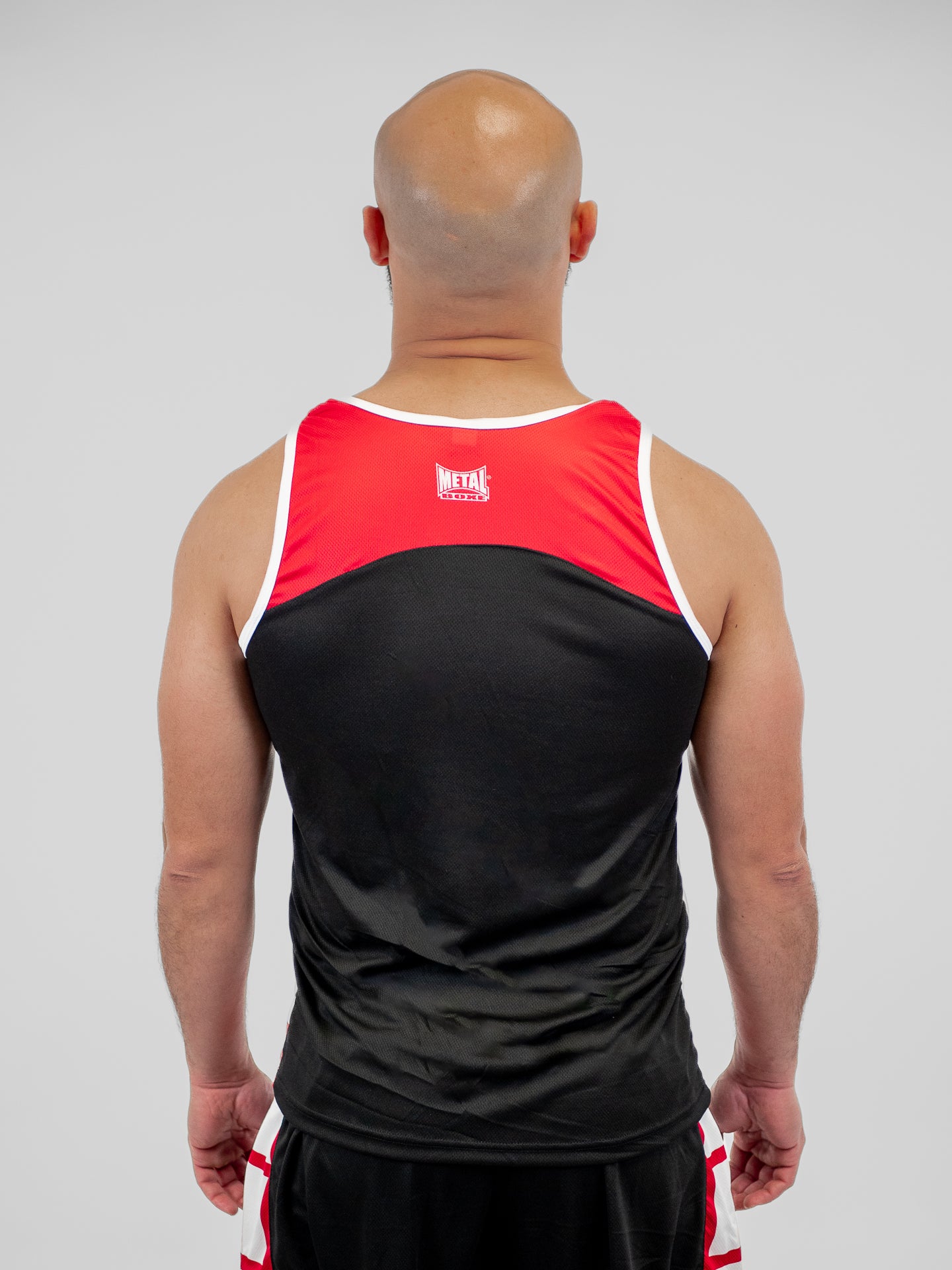 BLACK ADULT COMPETITION BOXING SHORTS + TANK TOP