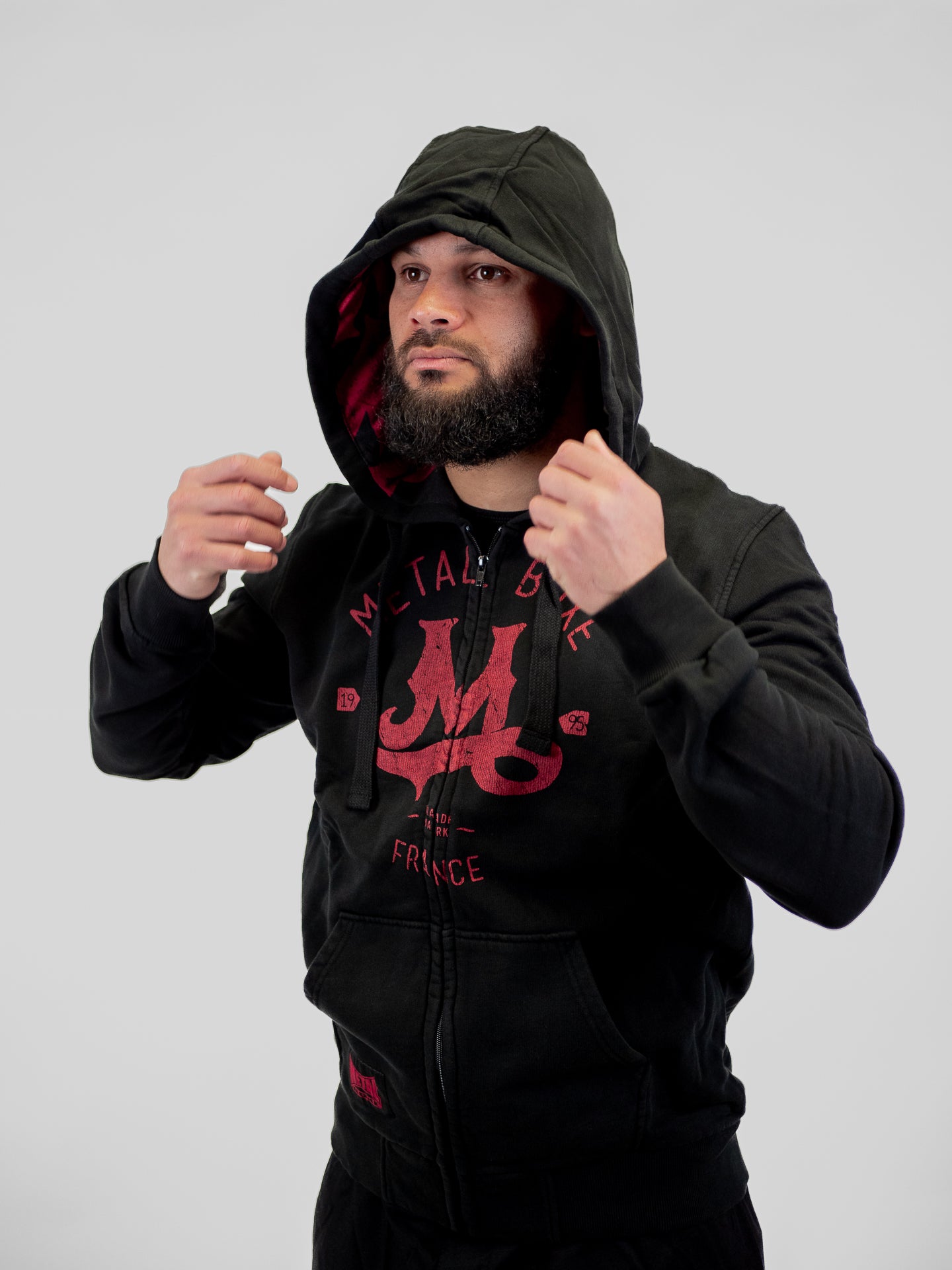 BLACK “M” HOODIE