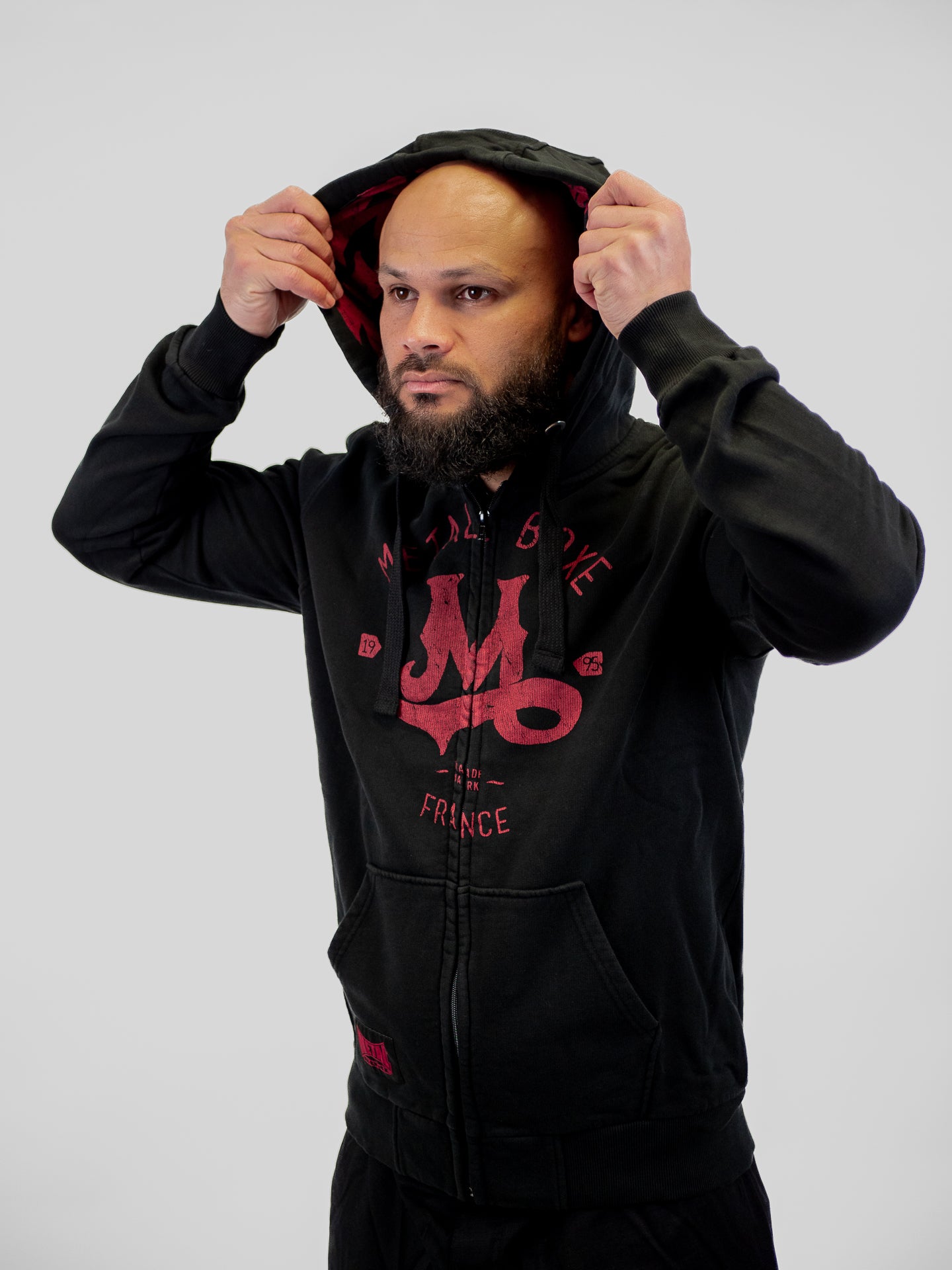 BLACK “M” HOODIE