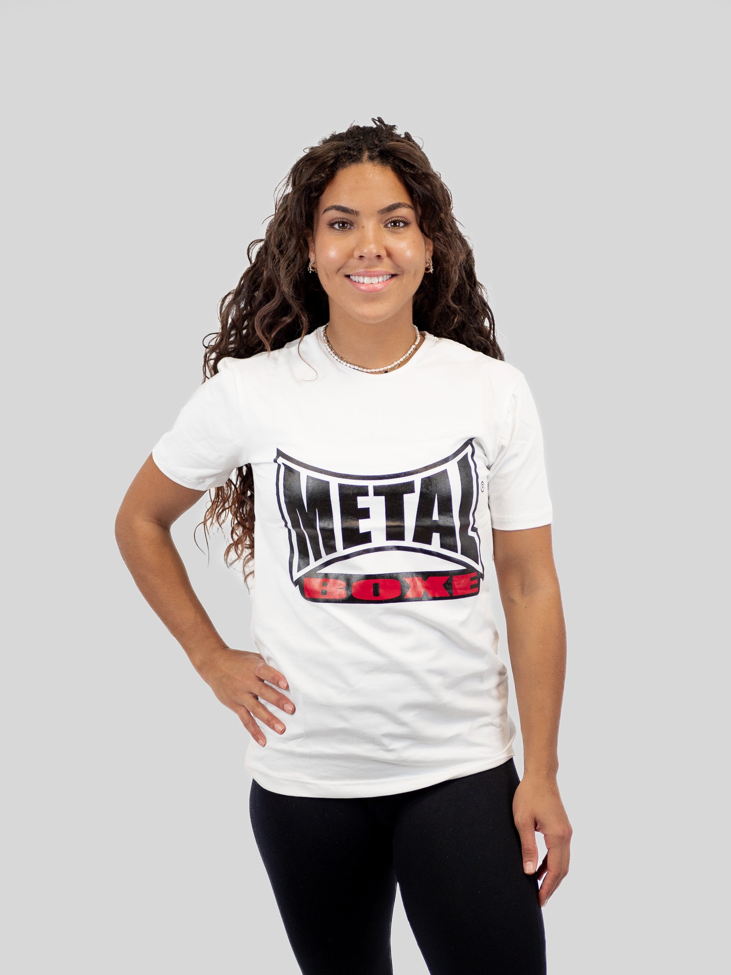 WOMEN’S WHITE VISUAL T-SHIRT