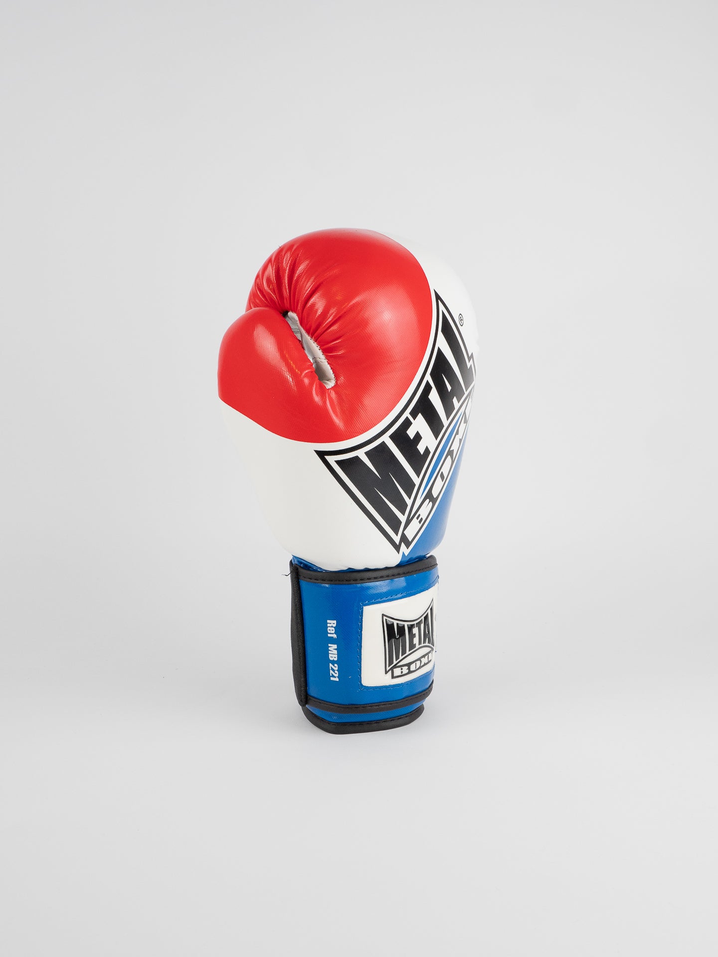 COMPETITION BOXING GLOVES BLUE WHITE RED