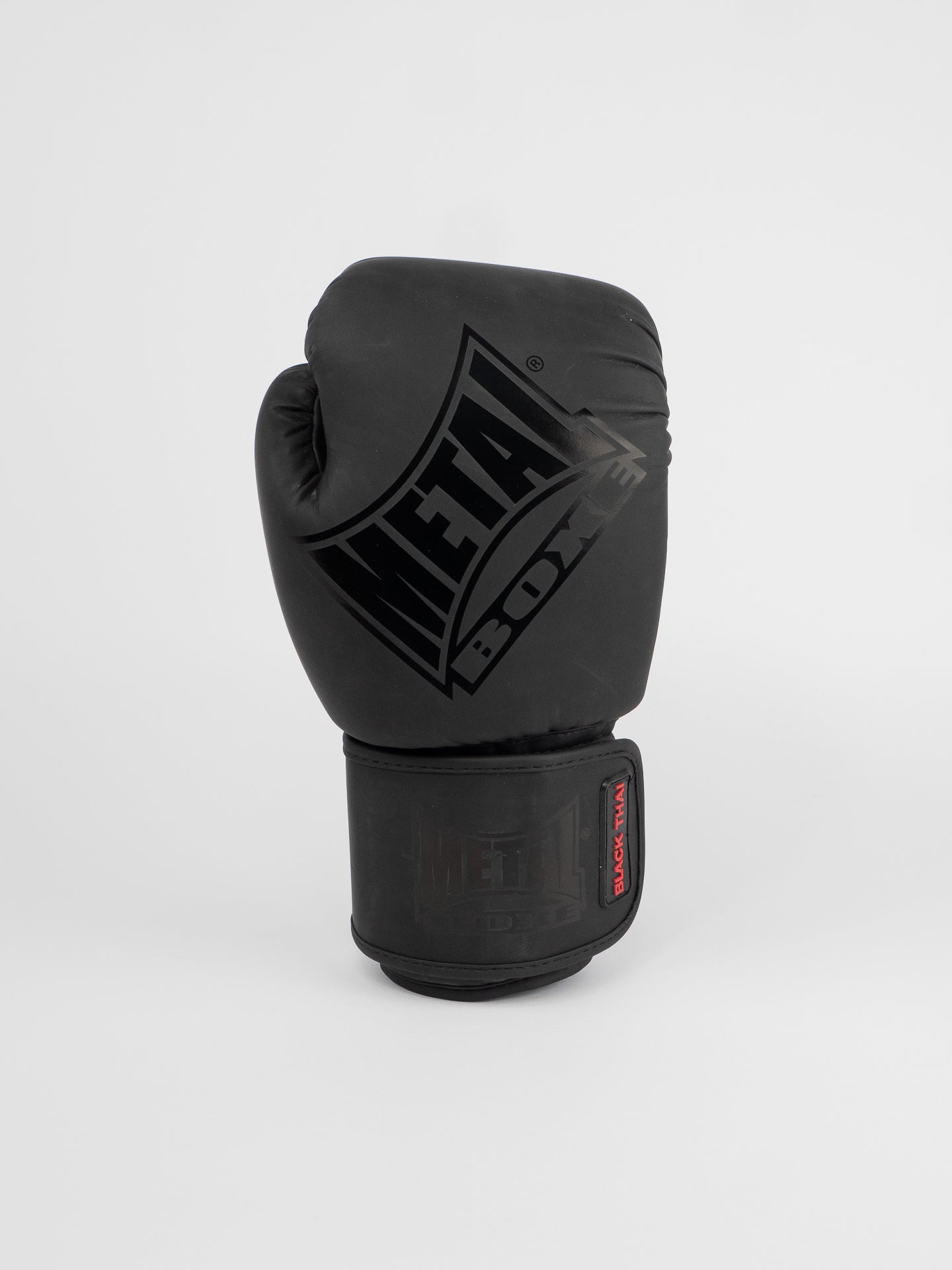 BLACK THAI BOXING GLOVES