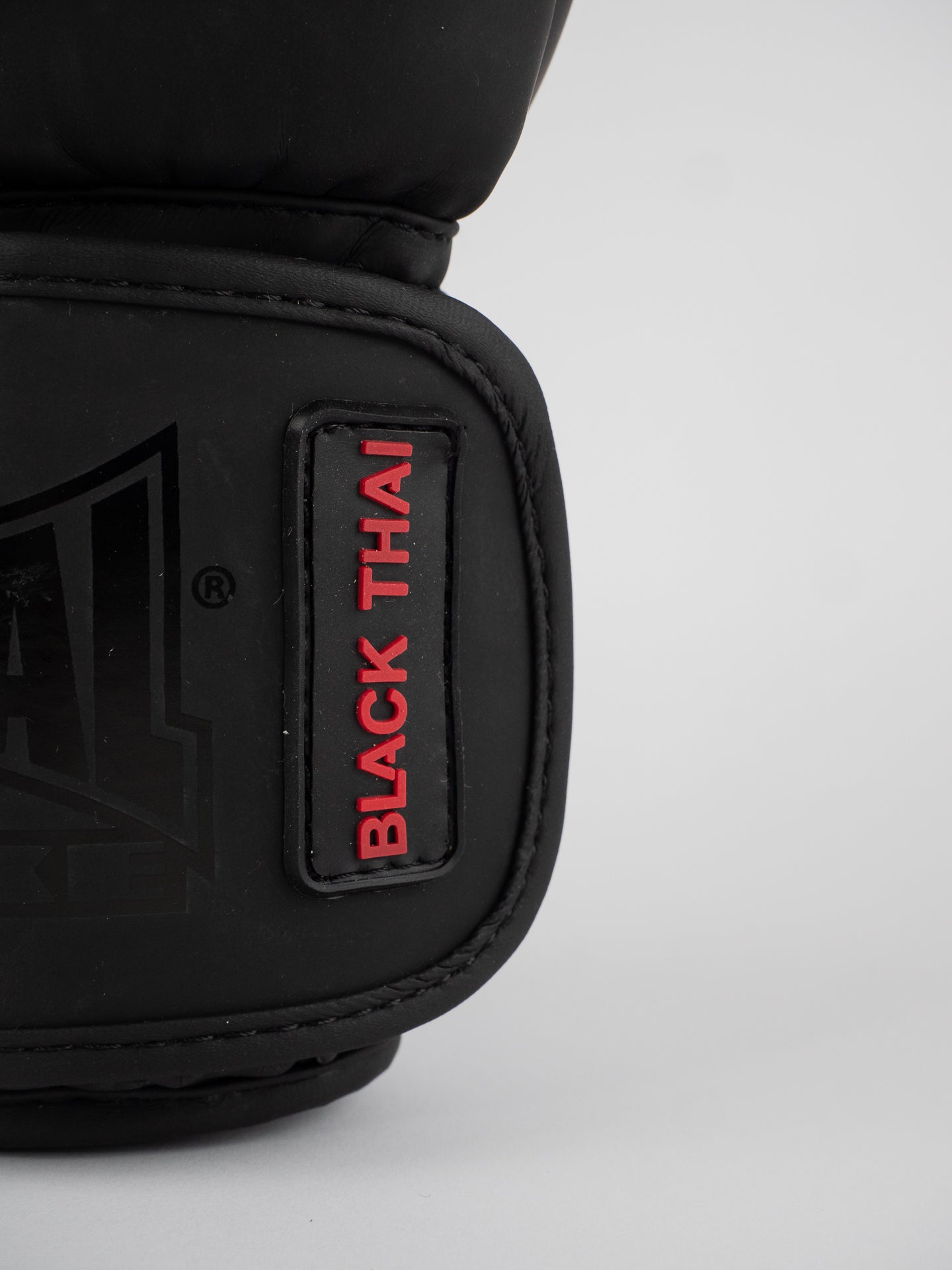 BLACK THAI BOXING GLOVES