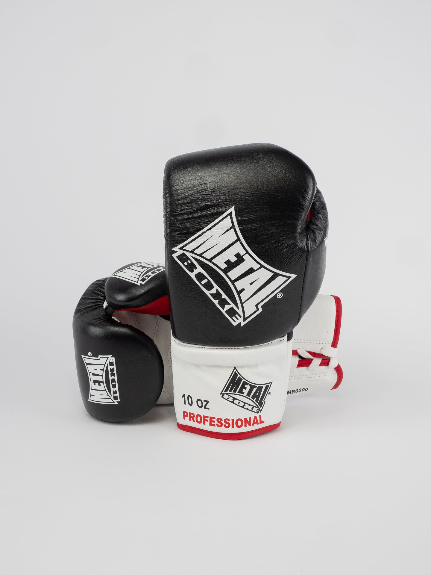 PRO SIRIUS BLACK LEATHER BOXING GLOVES