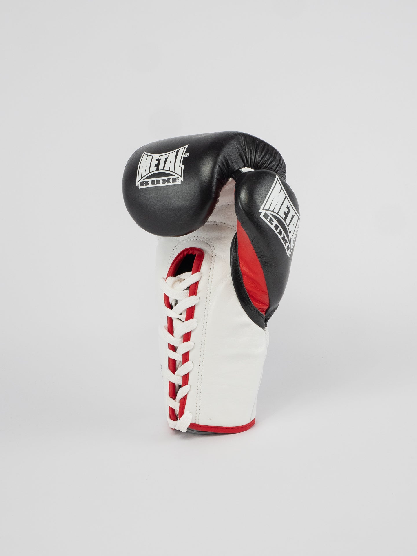 PRO SIRIUS BLACK LEATHER BOXING GLOVES