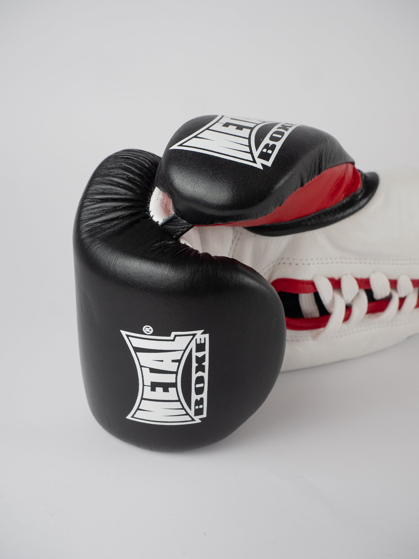 PRO SIRIUS BLACK LEATHER BOXING GLOVES