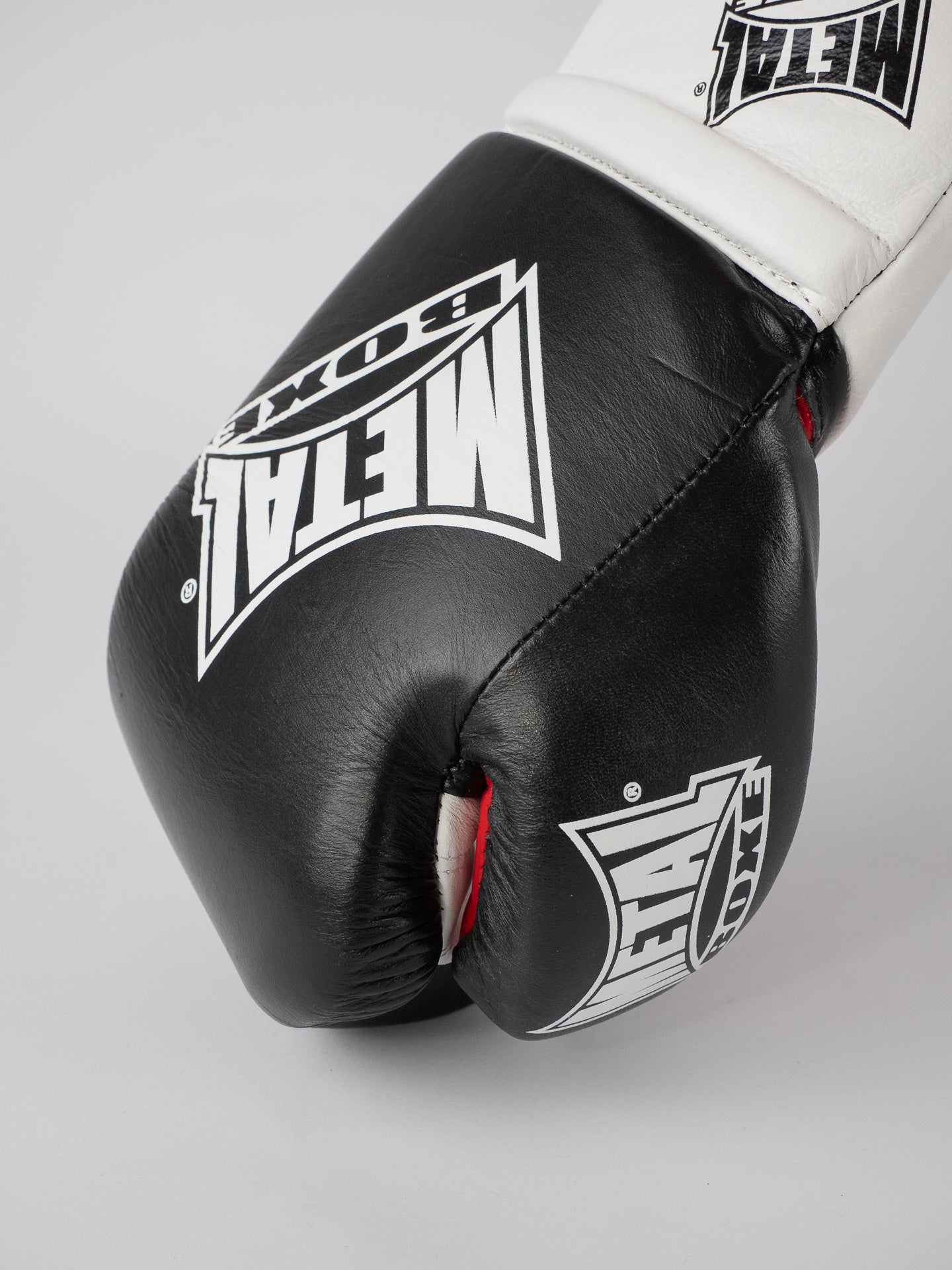 PRO SIRIUS BLACK LEATHER BOXING GLOVES