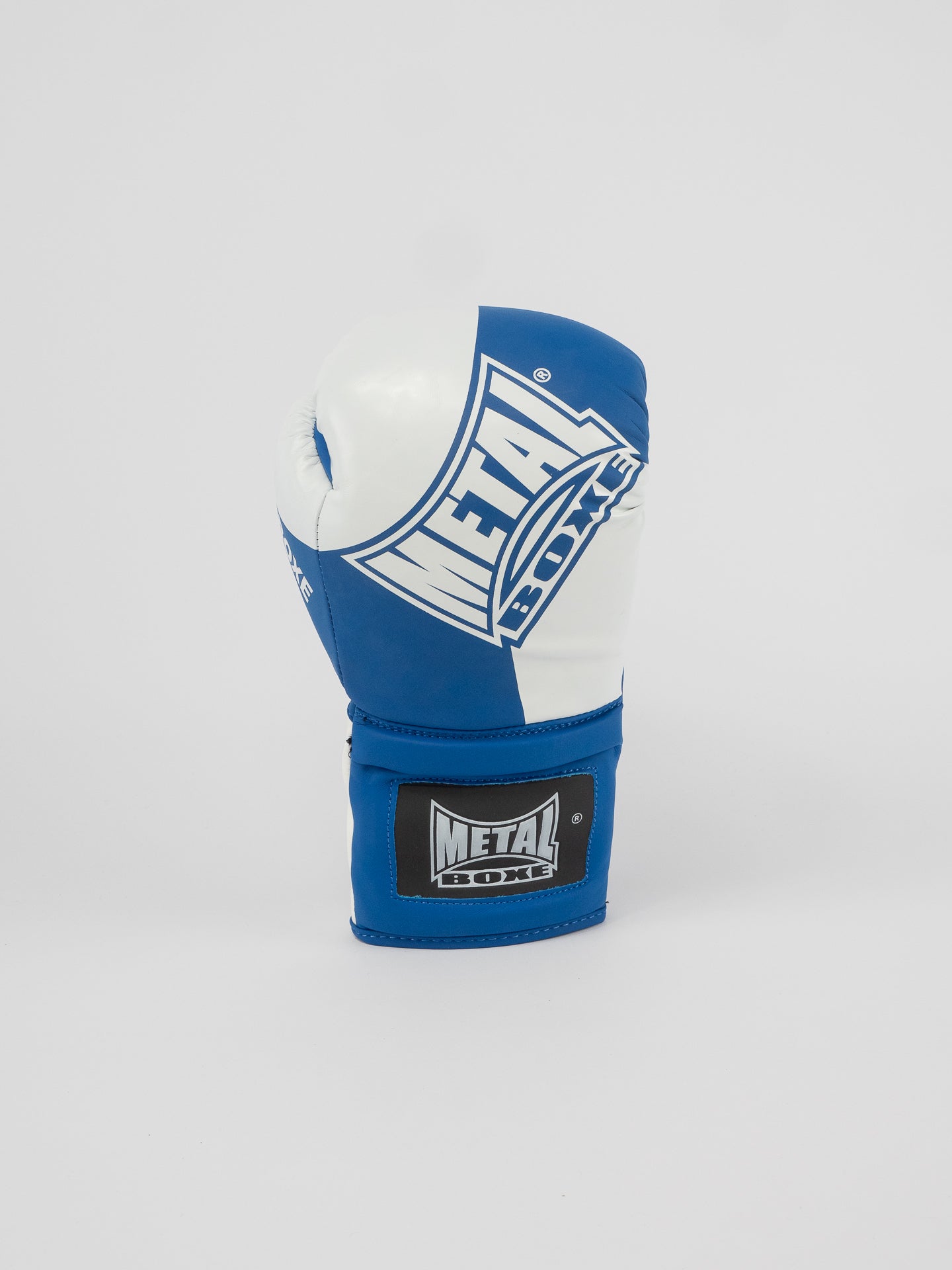 BLUE LACE-UP COMPETITION BOXING GLOVES