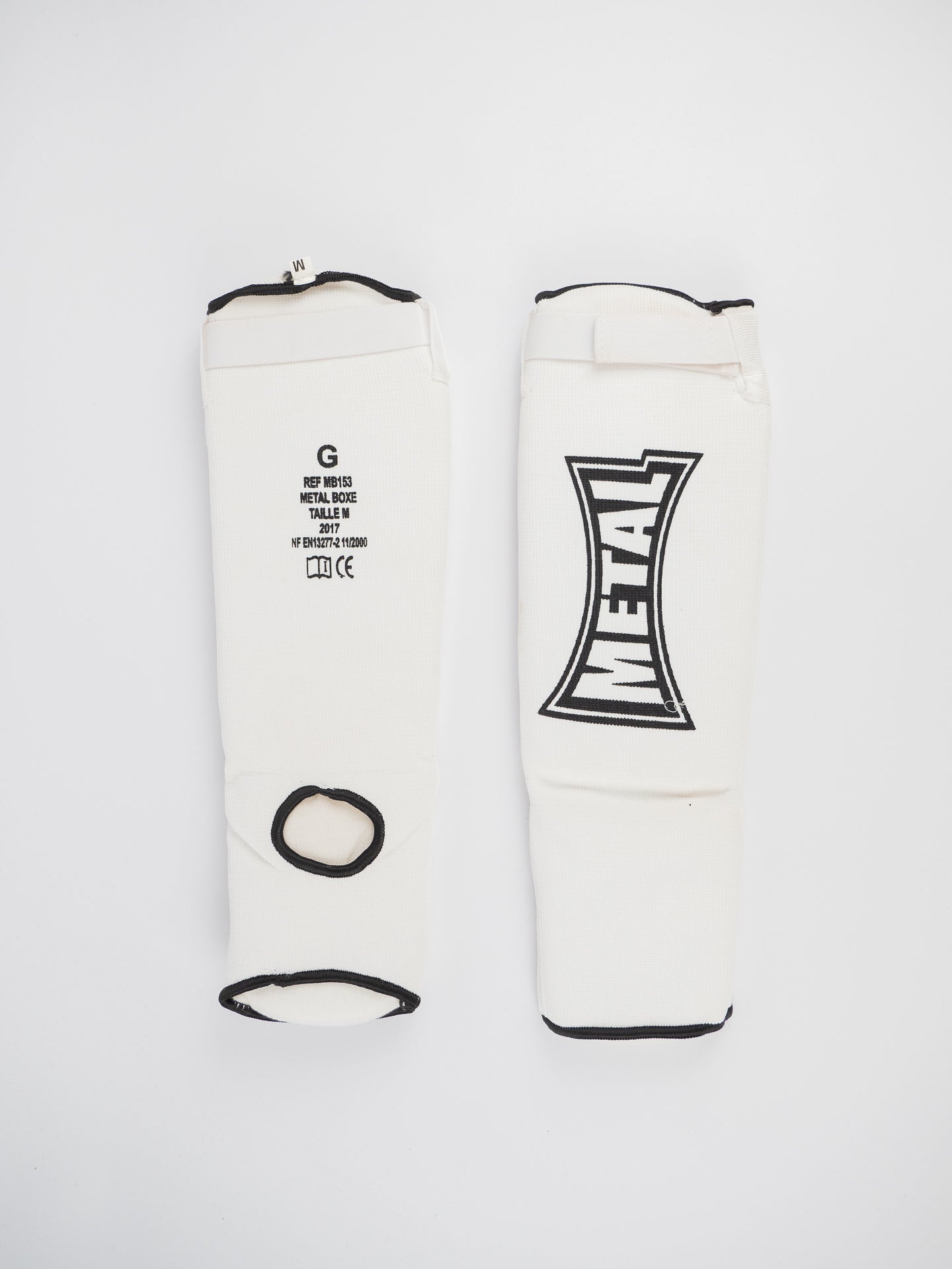 COTTON ELAST SHIN+FOOT PROTECTOR. WHITE