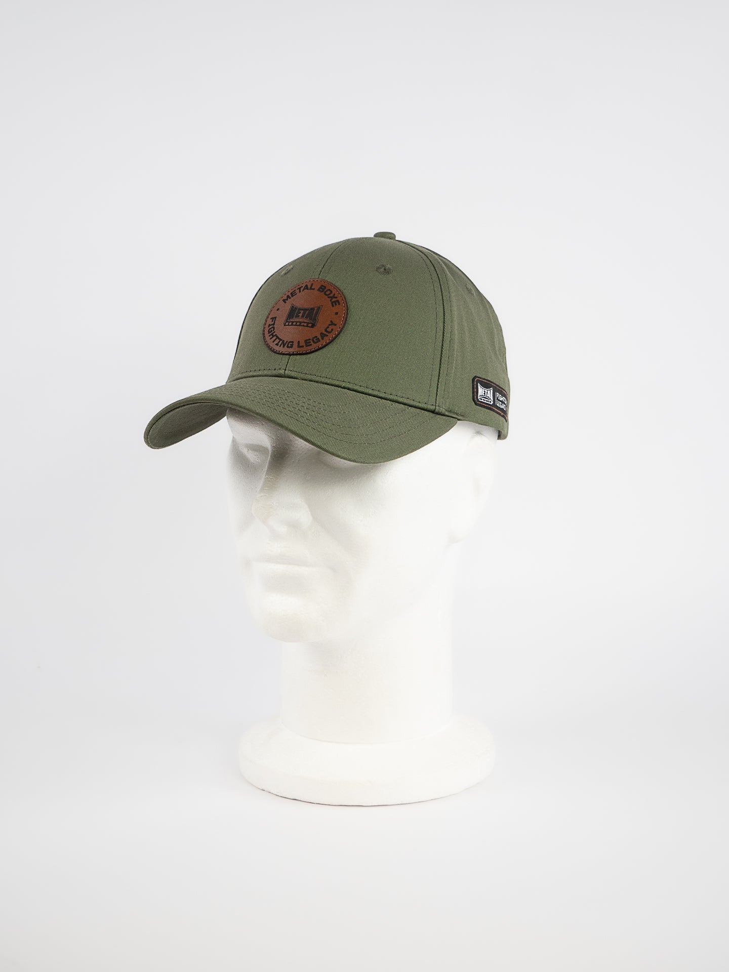 METAL BOXING CAP KAKI PATCH