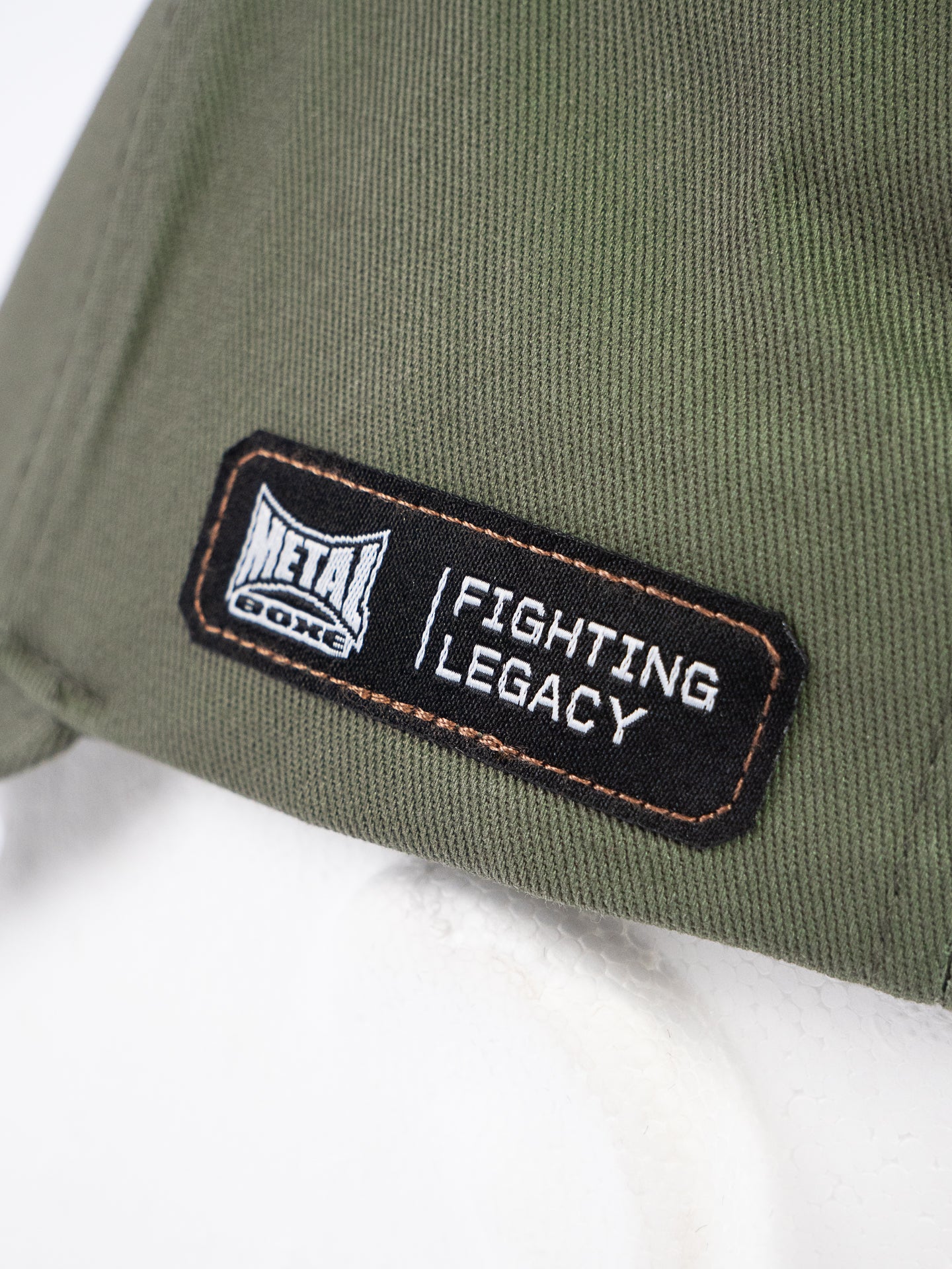 METAL BOXING CAP KAKI PATCH