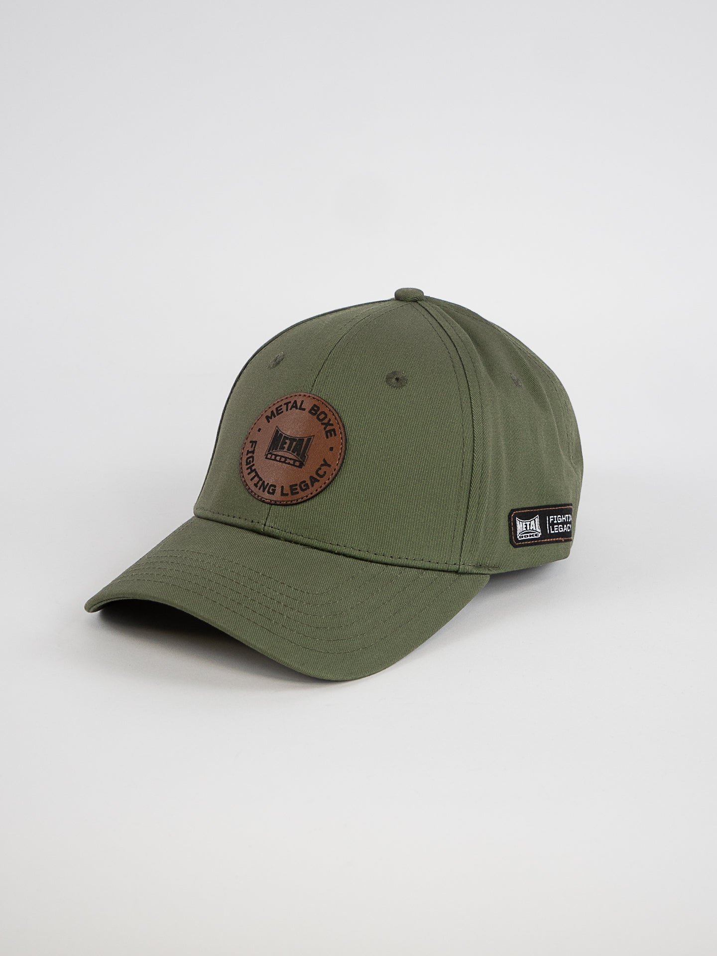 METAL BOXING CAP KAKI PATCH