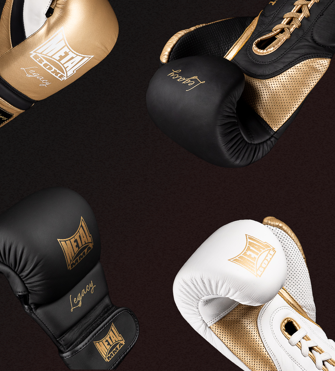 Metal Boxe legacy gants mma casque cuir pro