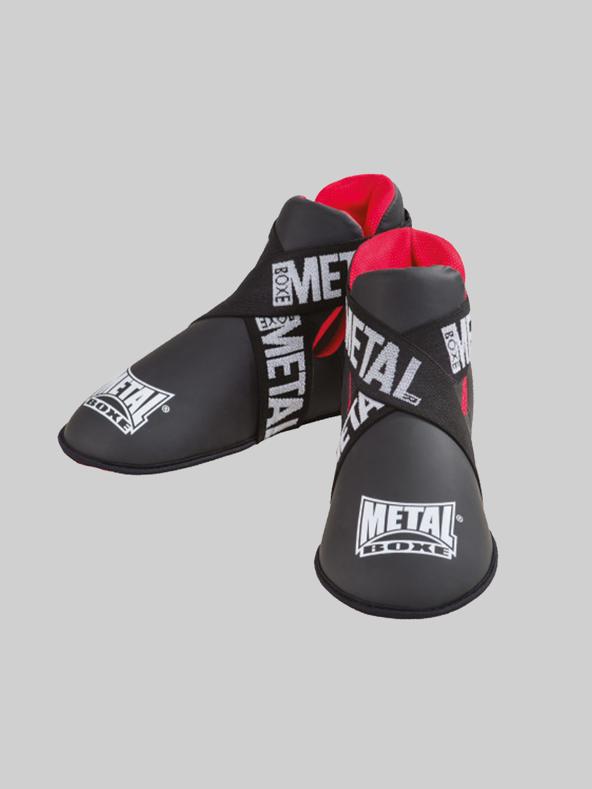Protège-Pieds Metal Boxe Noir - XL - Full Contact, Karaté - Mousse EVA, Scratch