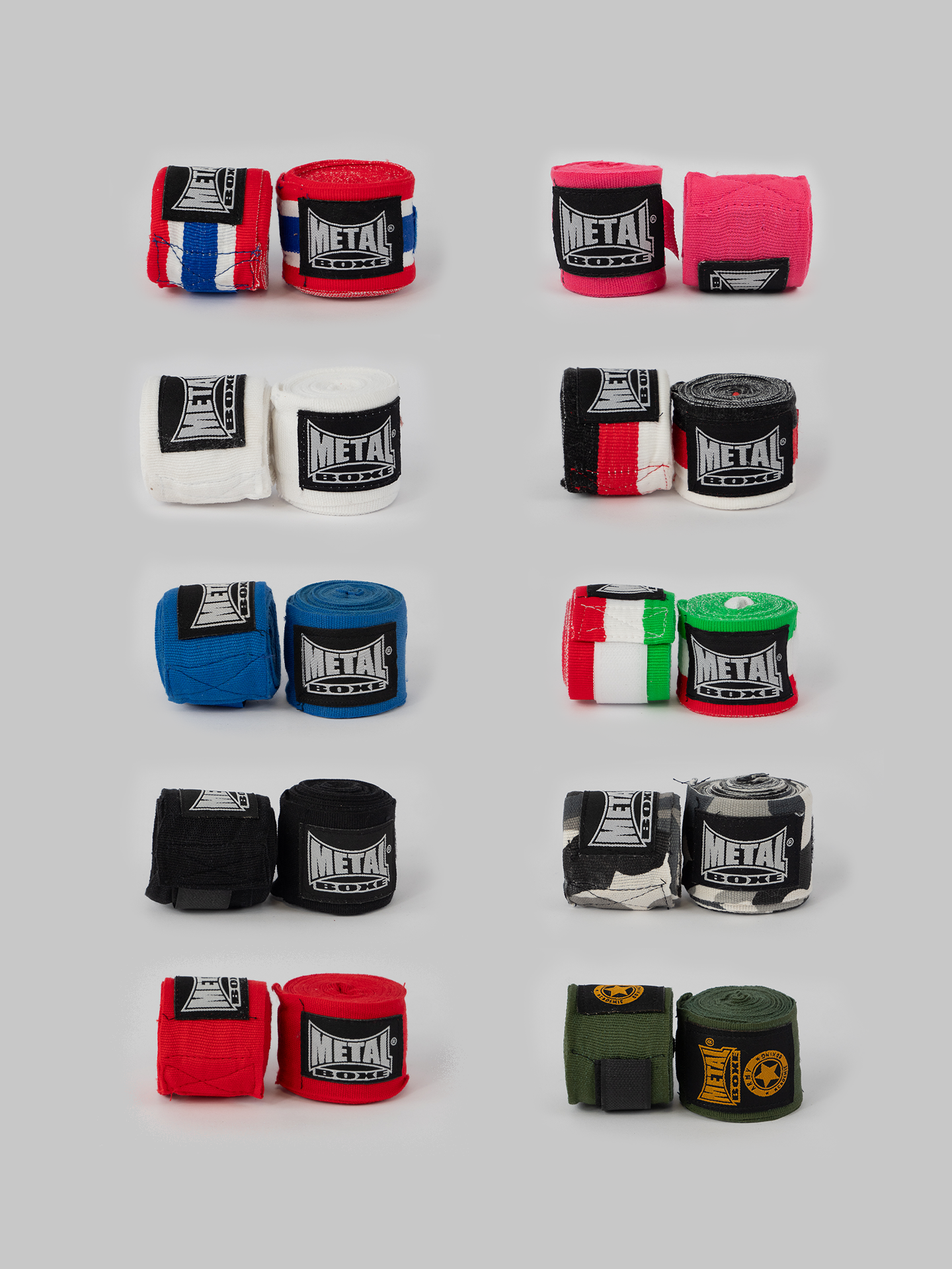 BANDES DE BOXE BLANCHES 4M