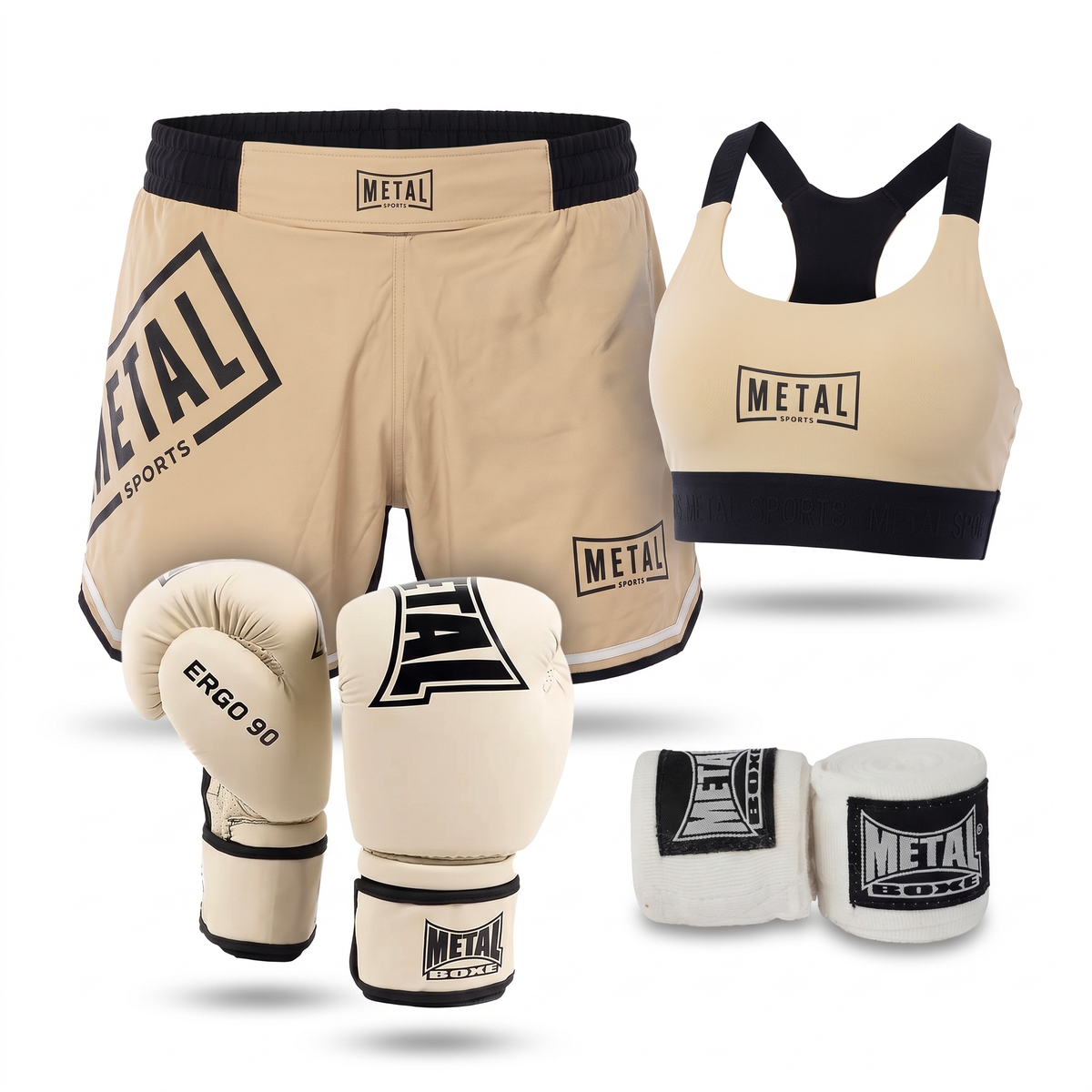 Kit Style Desert Storm Gants, Bandes & Tank Top Assortis Femme