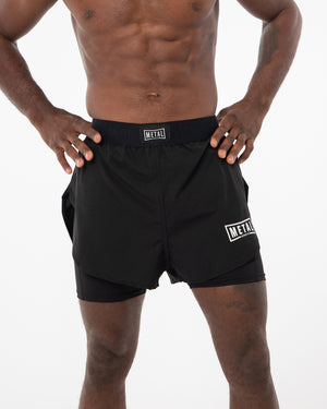 BLACK 2IN1 SHORTS