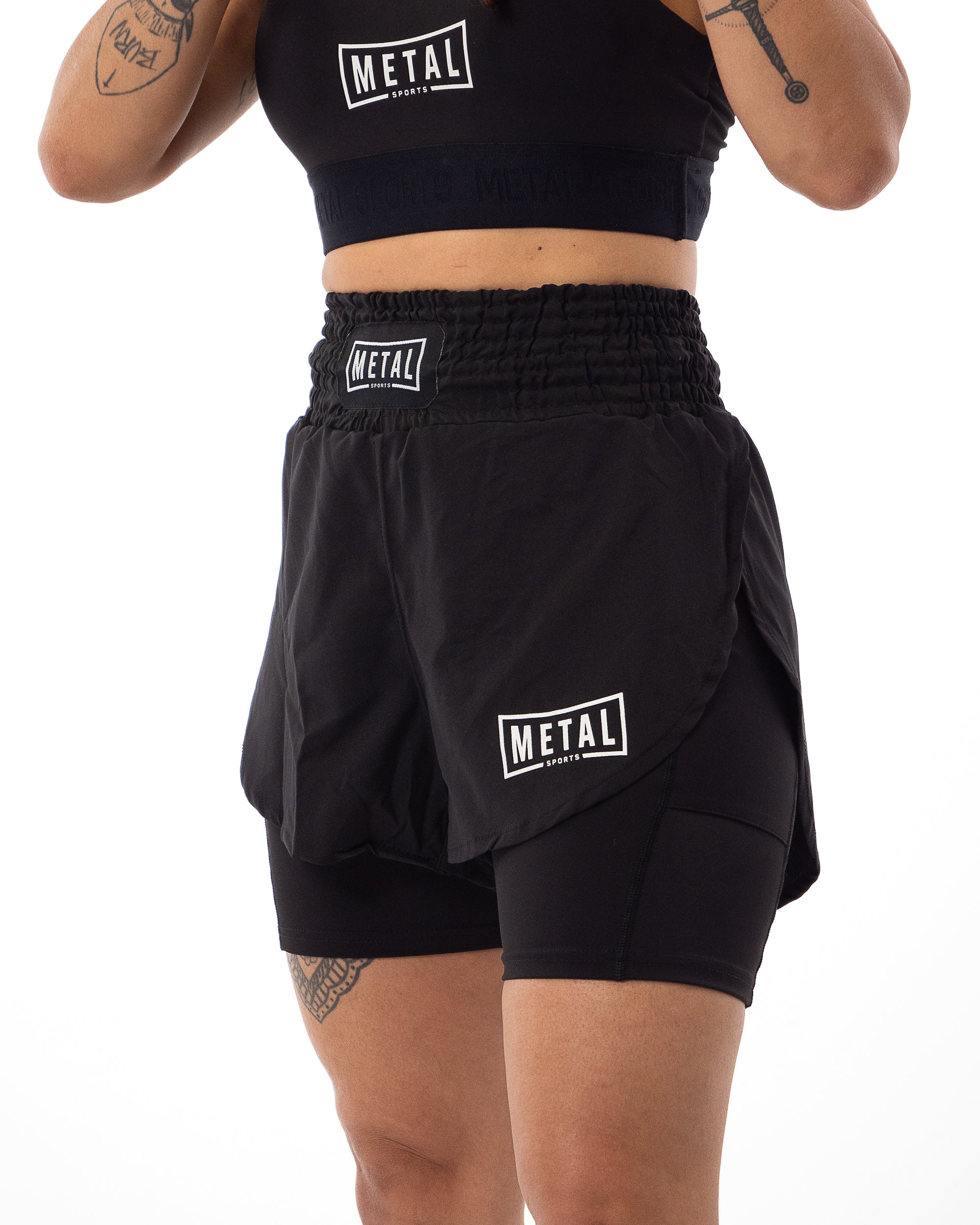 SHORT 2IN1 FEMME NOIR