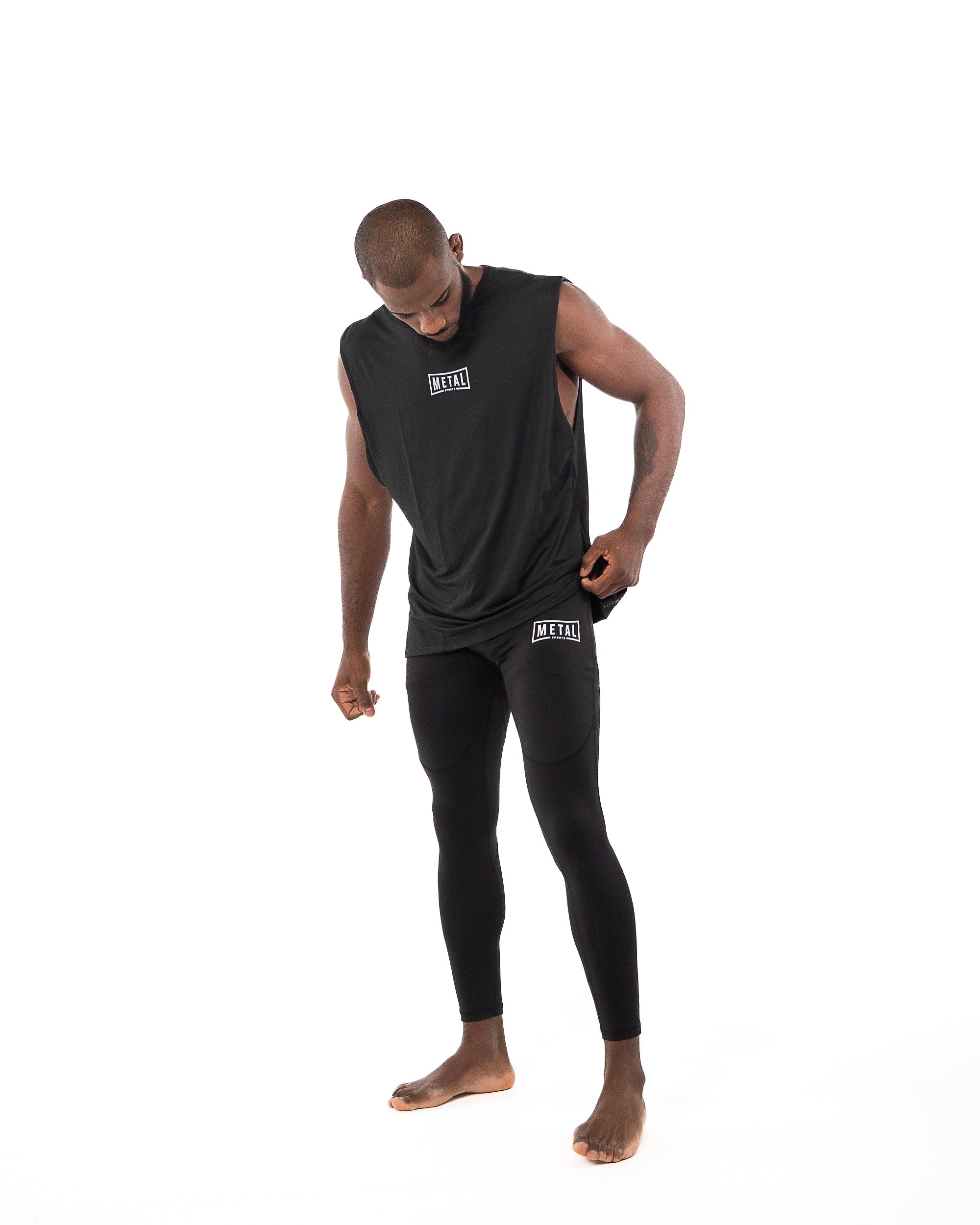 OVERSIZED TRAINING TANK NOIR