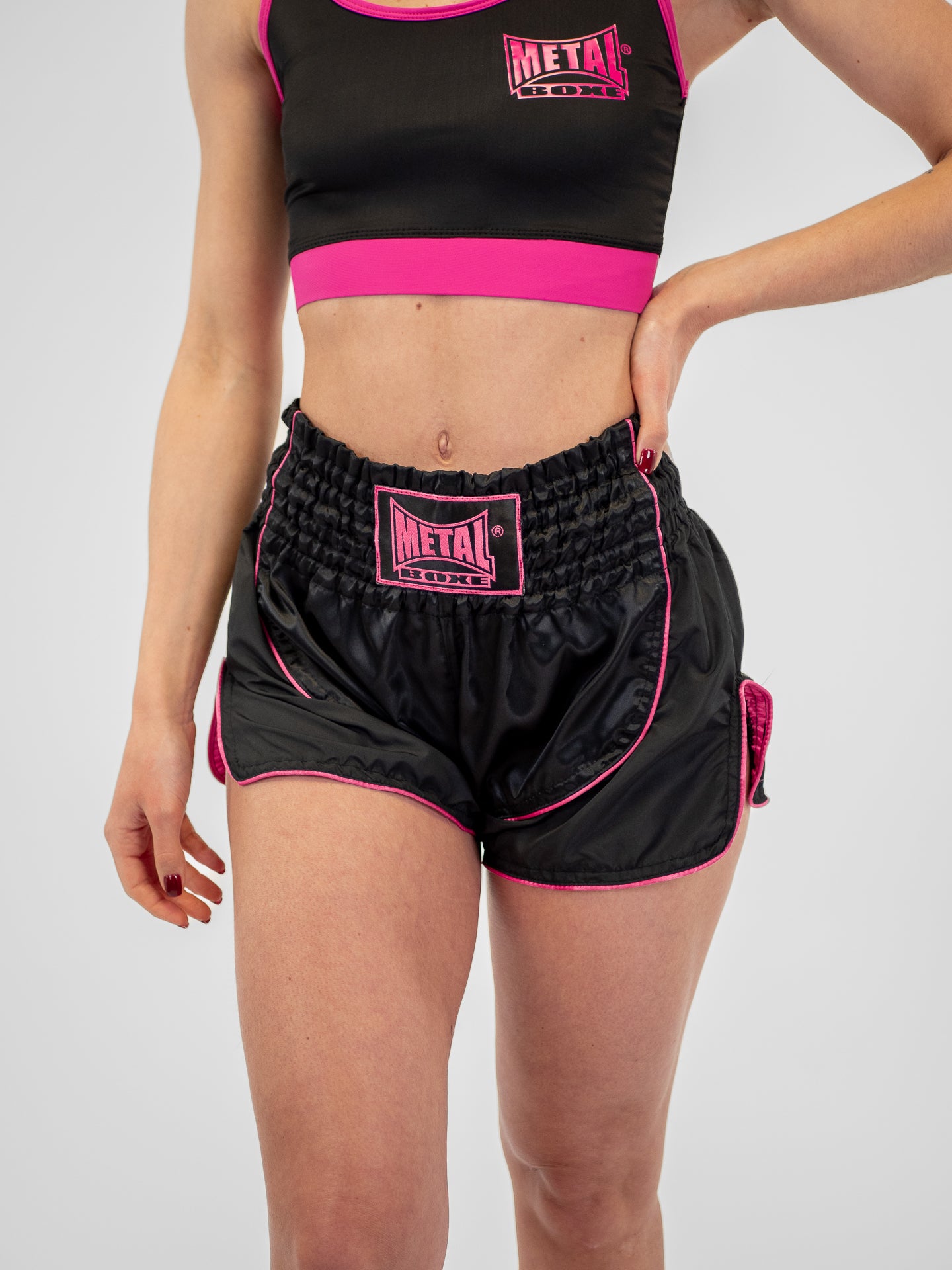 PACK MUAY-THAÏ NOIR ROSE FEMME