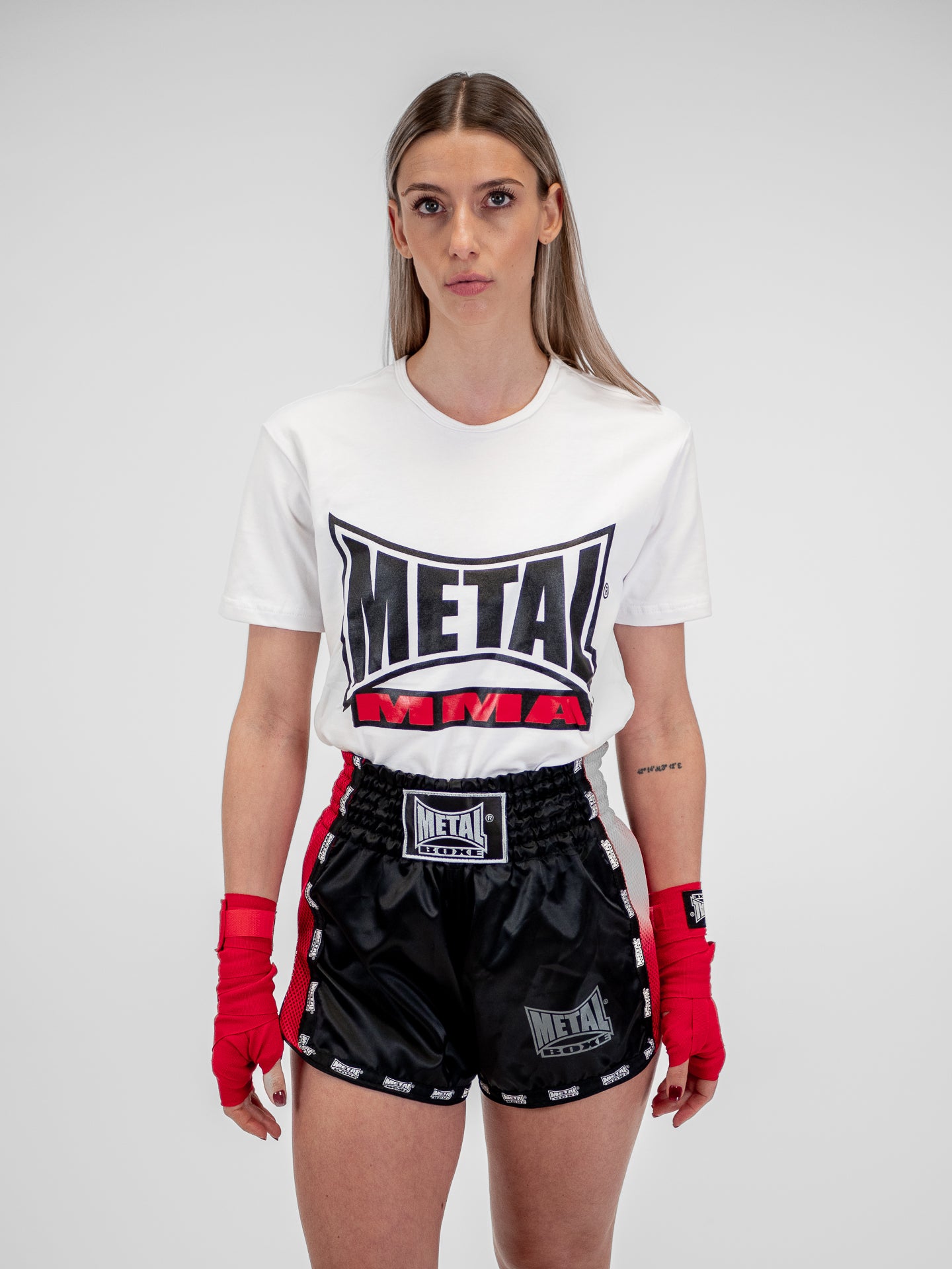 T-SHIRT MMA VISUAL BLANC FEMME