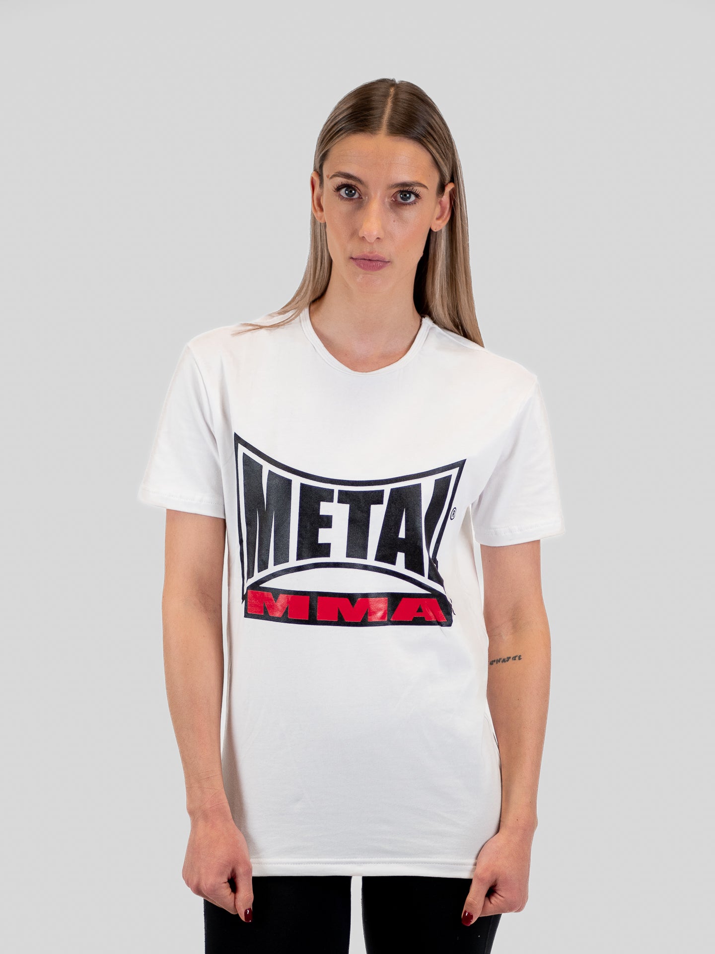 T-SHIRT MMA VISUAL BLANC FEMME