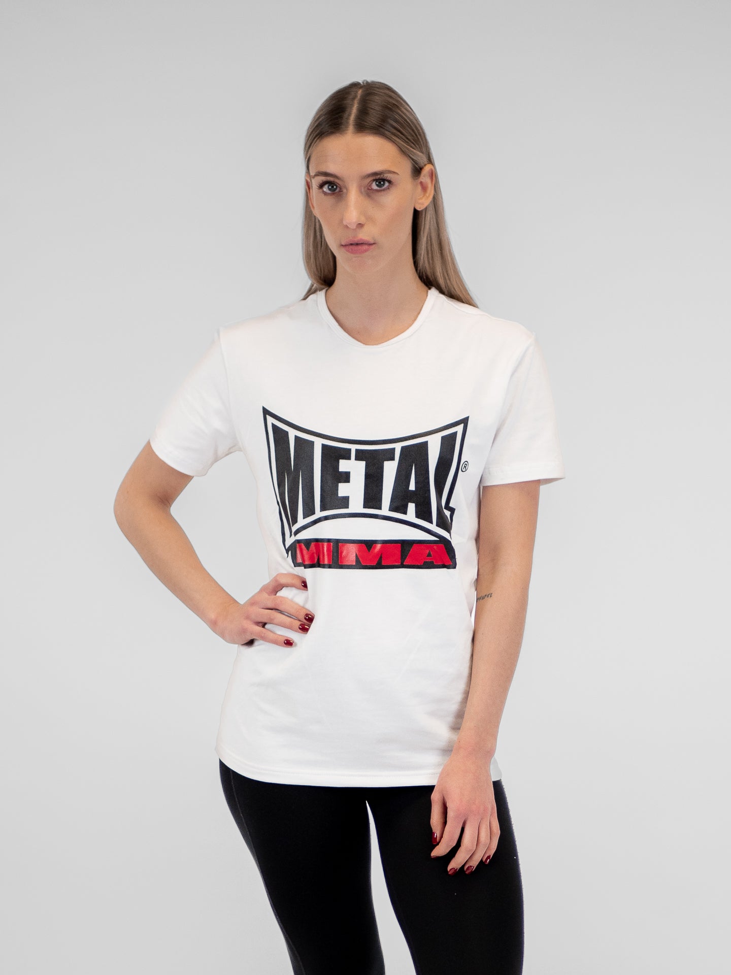 T-SHIRT MMA VISUAL BLANC FEMME