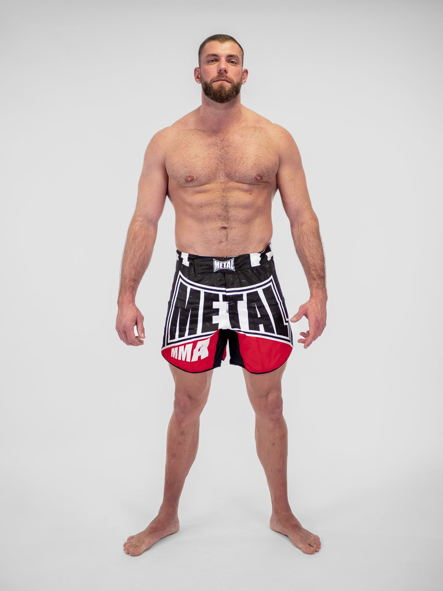 SHORT DE MMA NOIR ROUGE