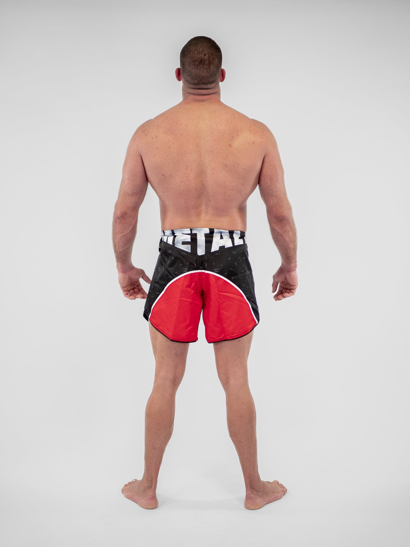 SHORT DE MMA NOIR ROUGE