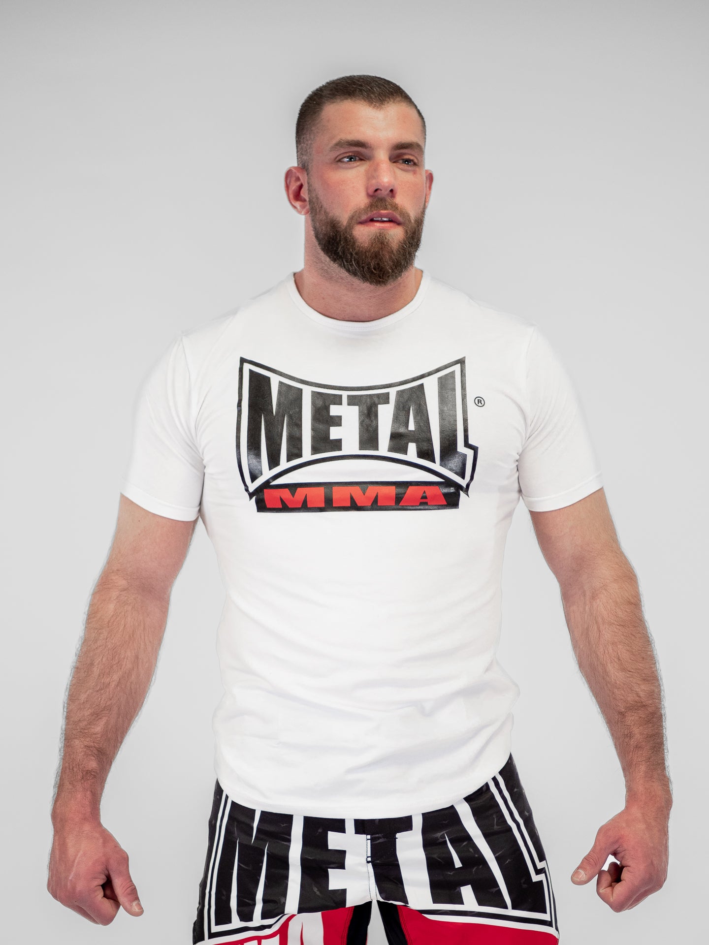 T-SHIRT MMA VISUAL BLANC HOMME