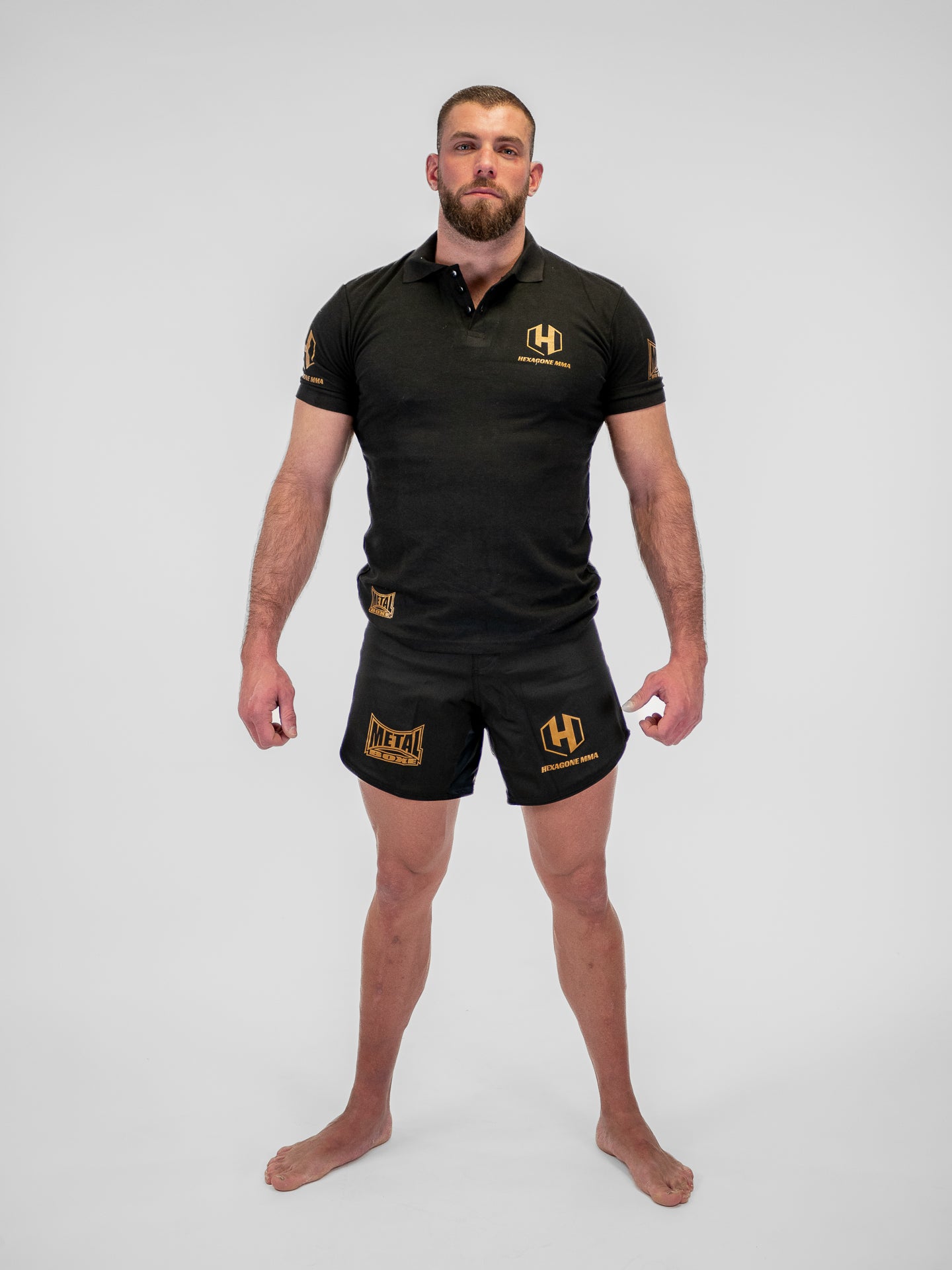 POLO NOIR HEXAGONE MMA