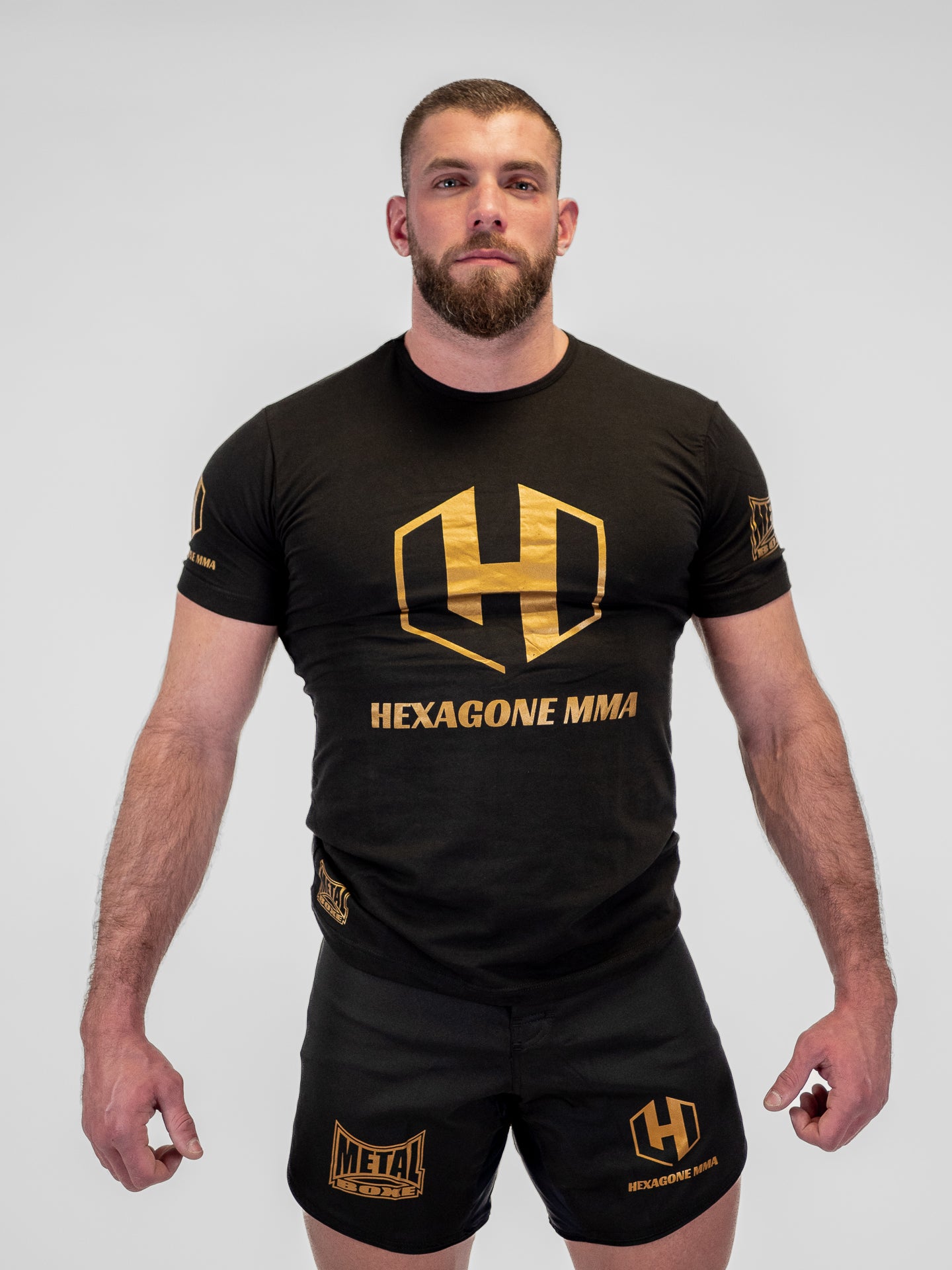 T-SHIRT NOIR HEXAGONE MMA HOMME