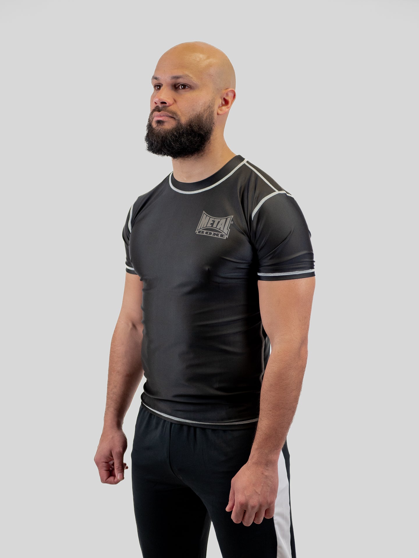 RASHGUARD NOIR HOMME