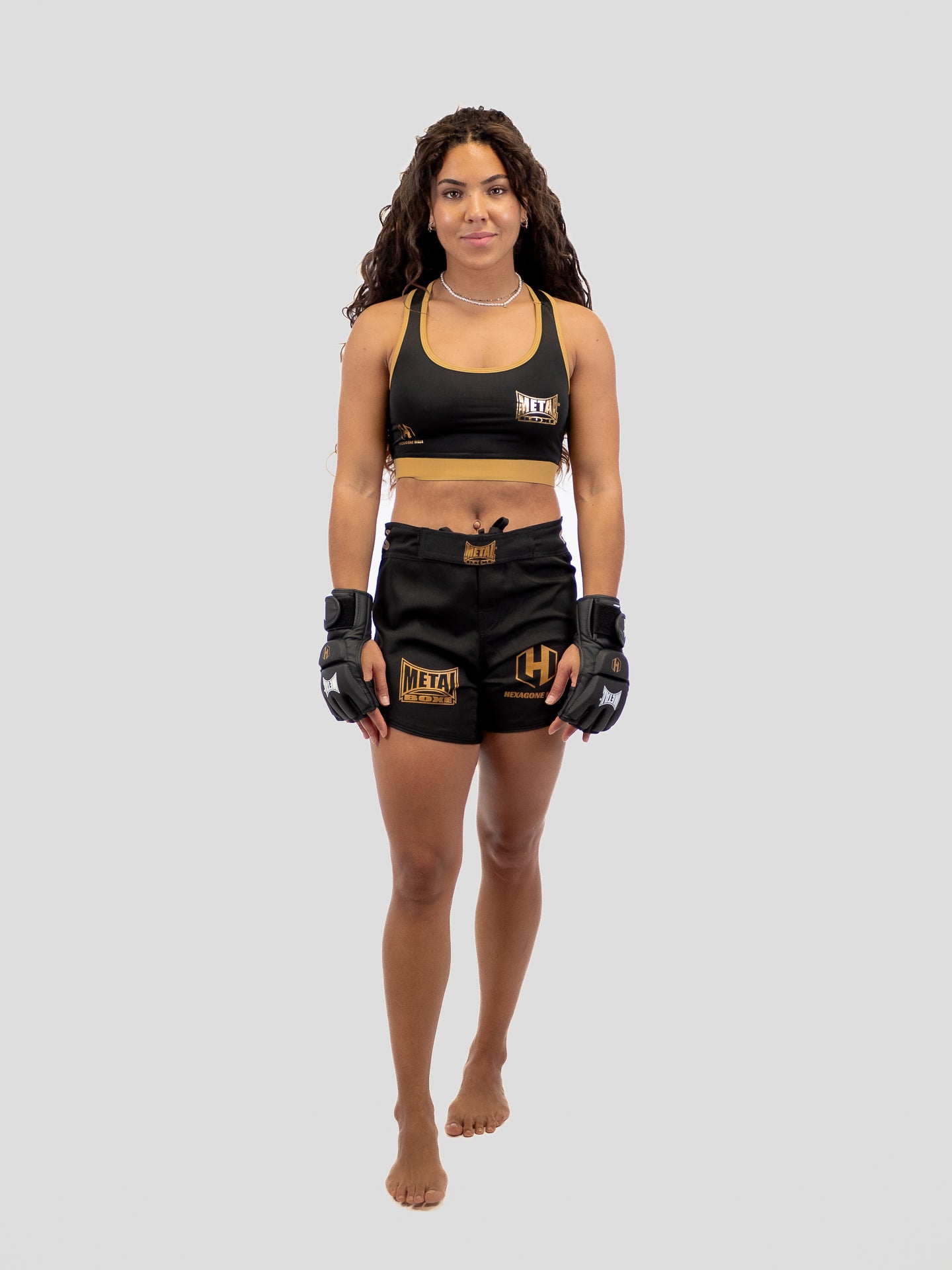 BRASSIERE NOIRE HEXAGONE MMA